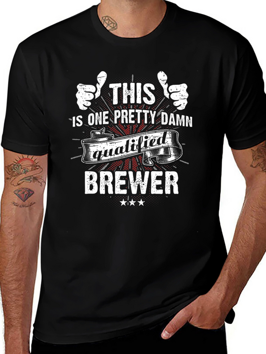 Qualified Brewer T-Shirt - Unique Design for Beer Lovers