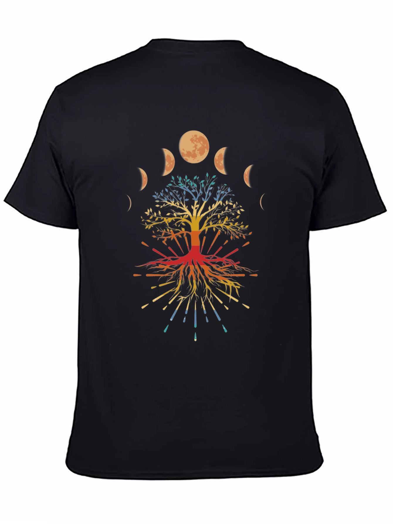Tree of Life Moon Phases Graphic Tee - Unisex