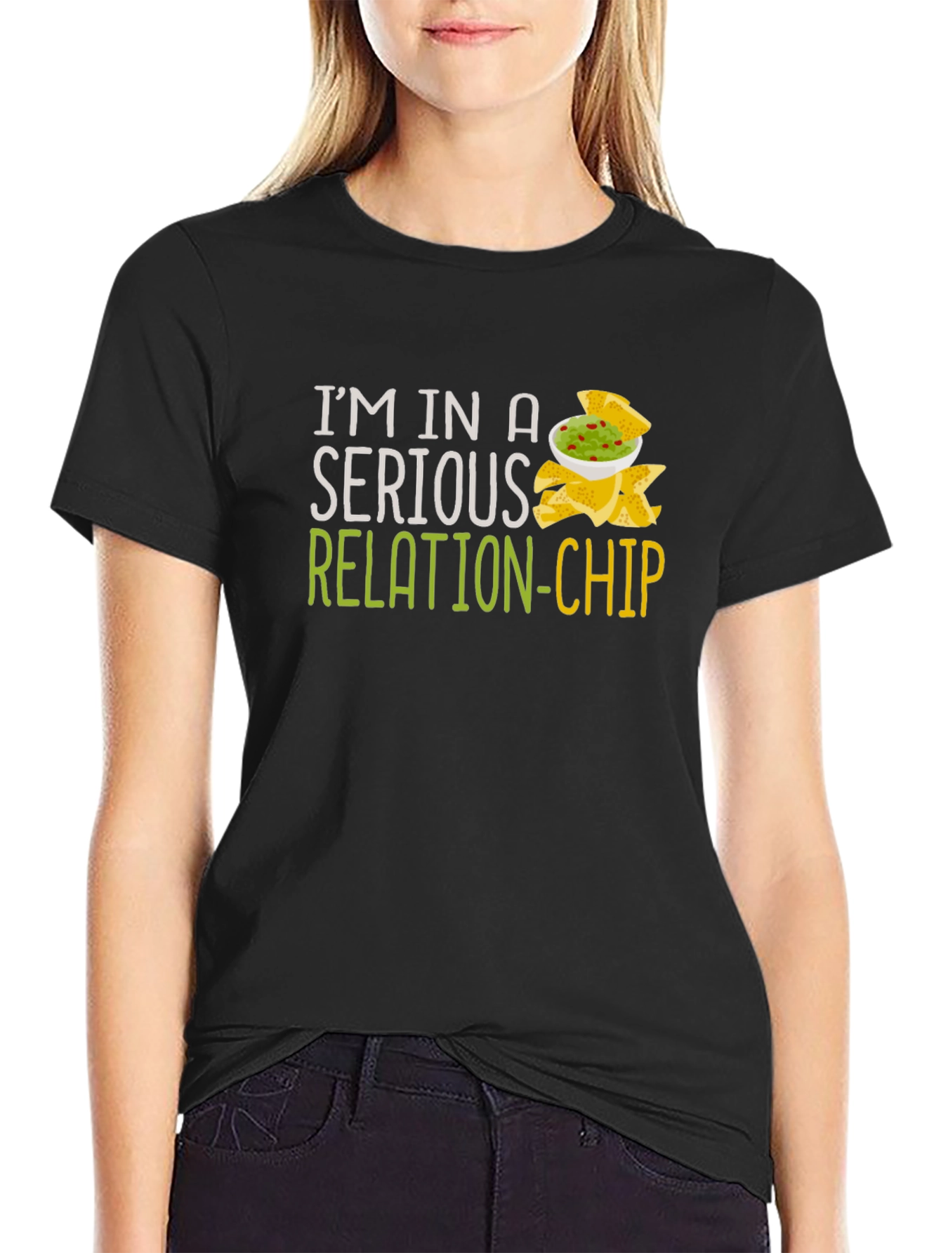 Serious Relation-Chip Graphic T-Shirt