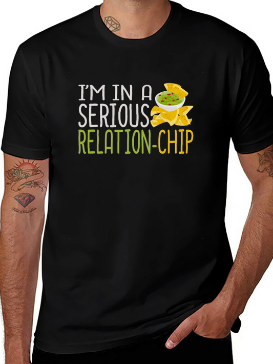 Serious Relation-Chip Graphic T-Shirt