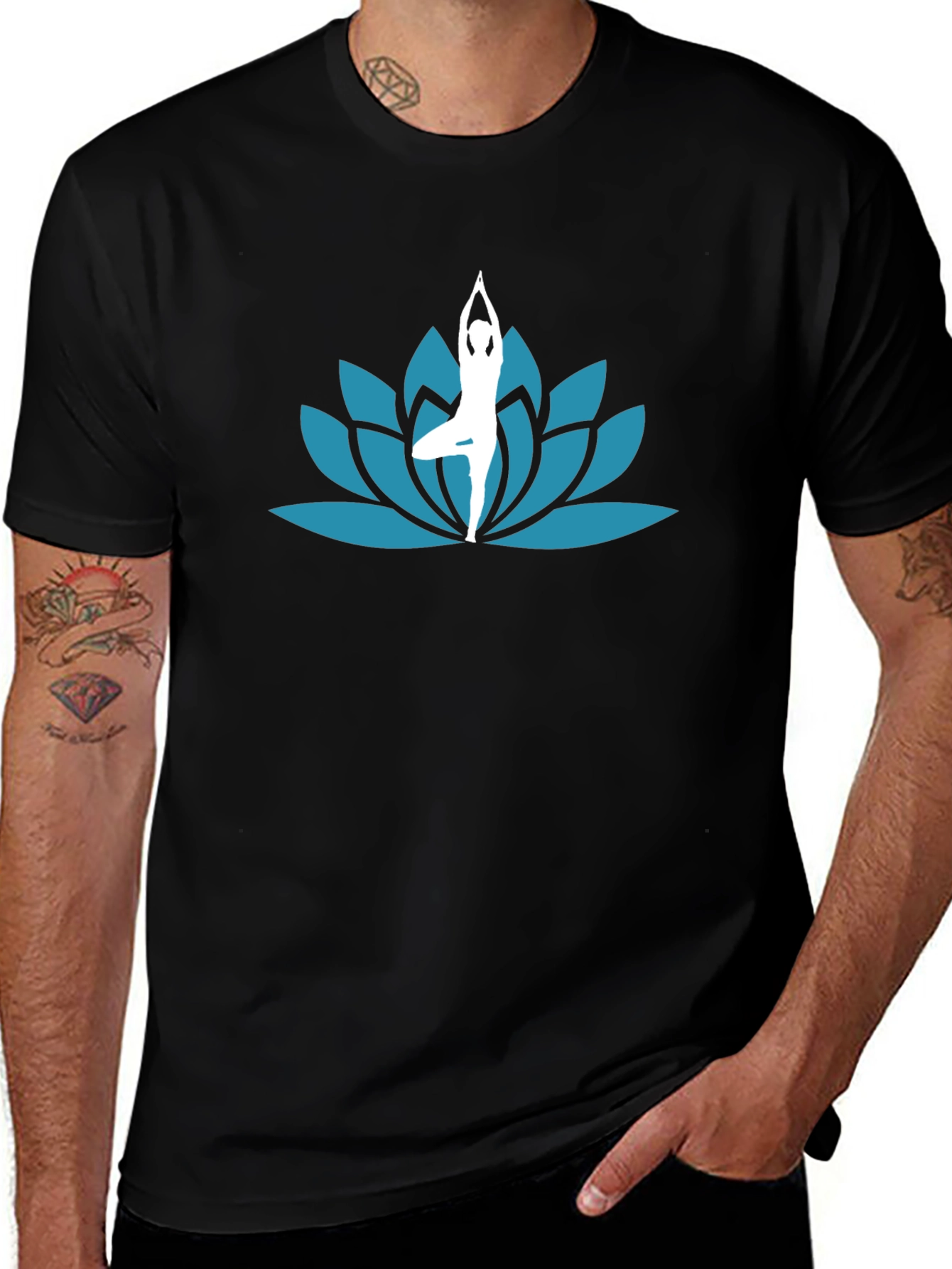 Yoga Lotus T-Shirt - Find Your Zen