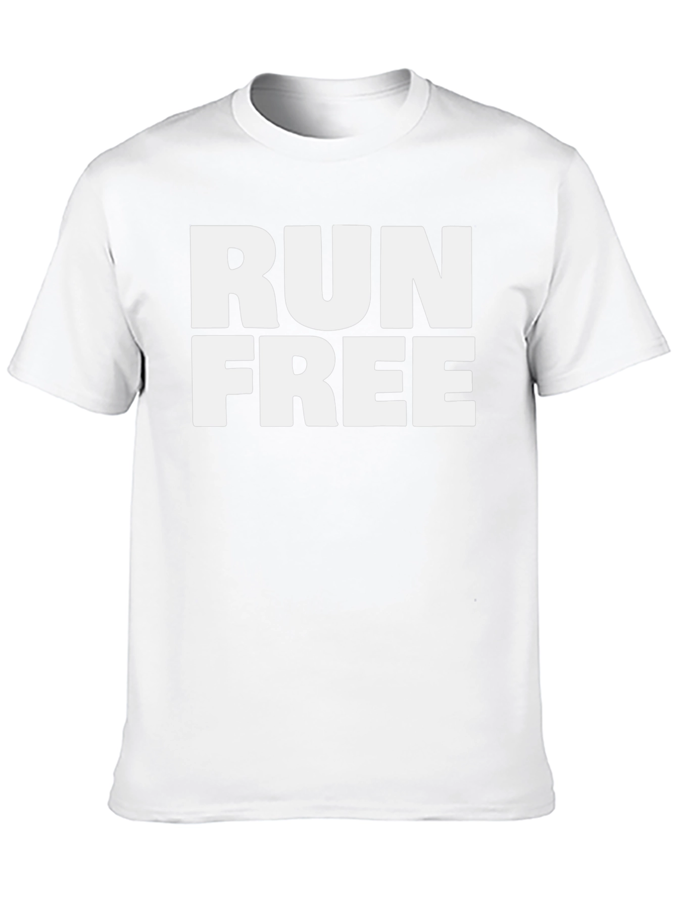 Run Free Black Graphic T-Shirt