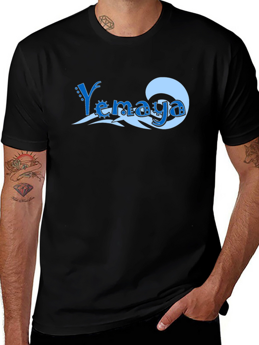 Yemaya Wave Black Tee - Ocean Lovers Gift