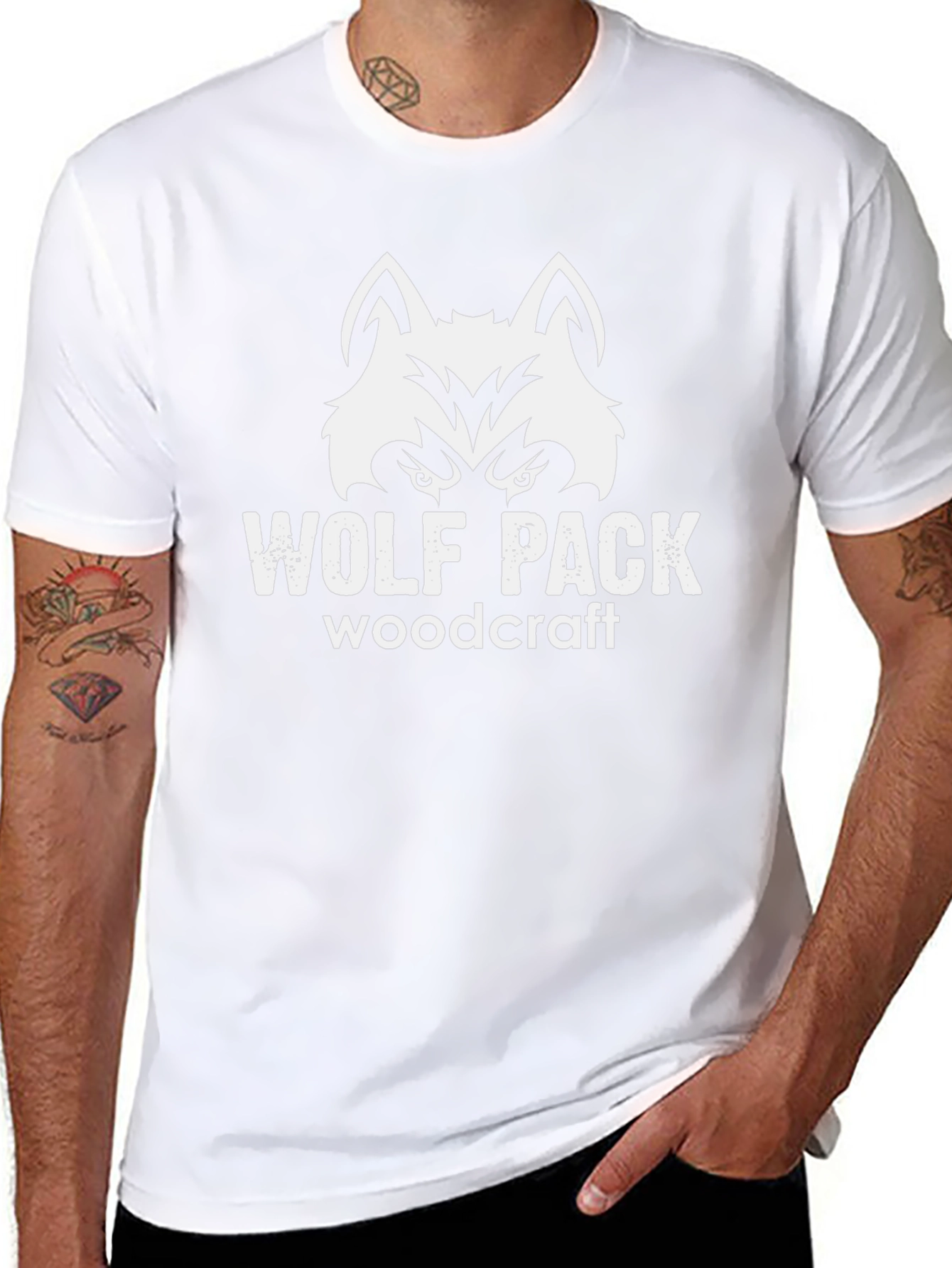 Wolf Pack Woodcraft Black T-Shirt