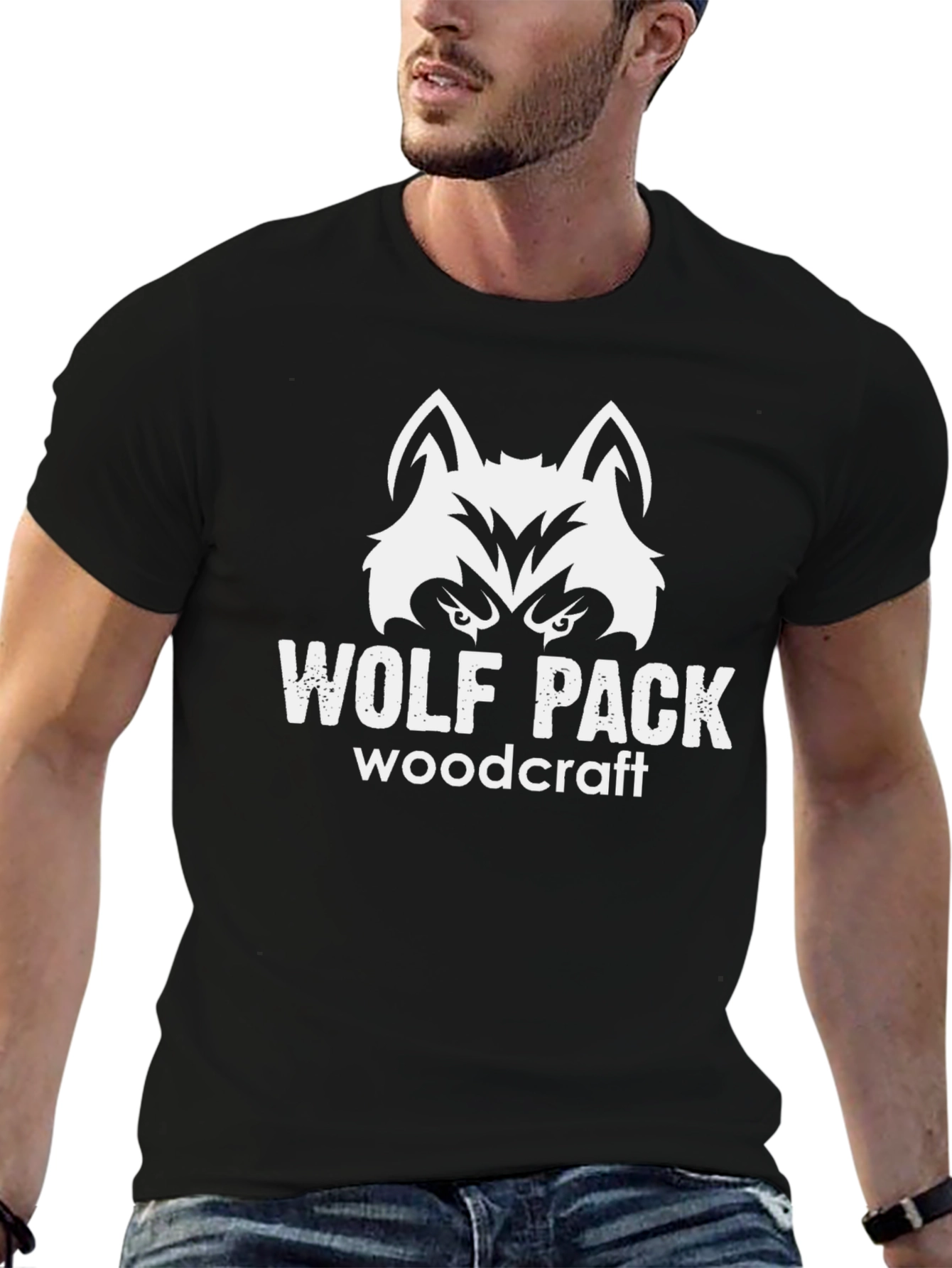 Wolf Pack Woodcraft Black T-Shirt