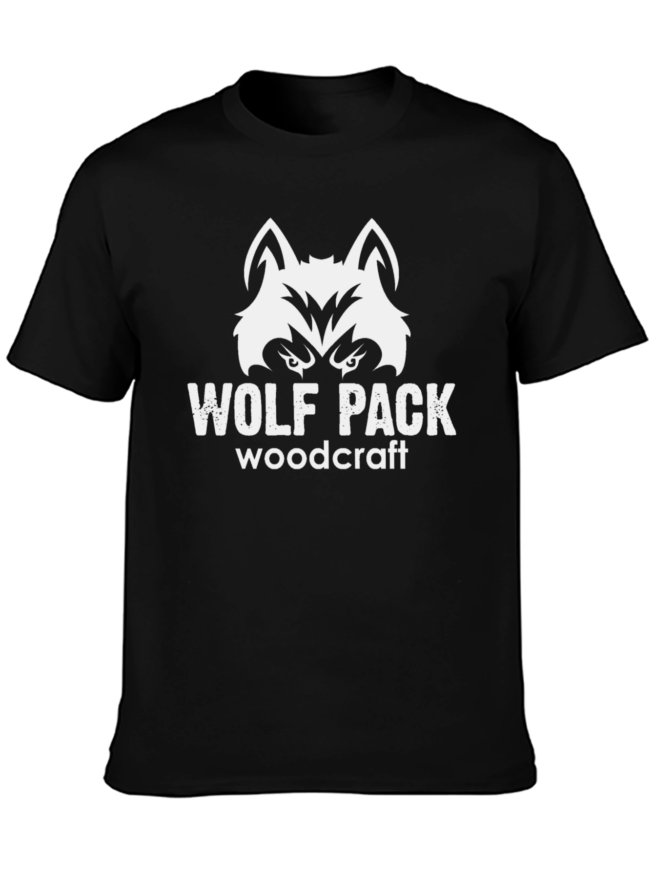 Wolf Pack Woodcraft Black T-Shirt