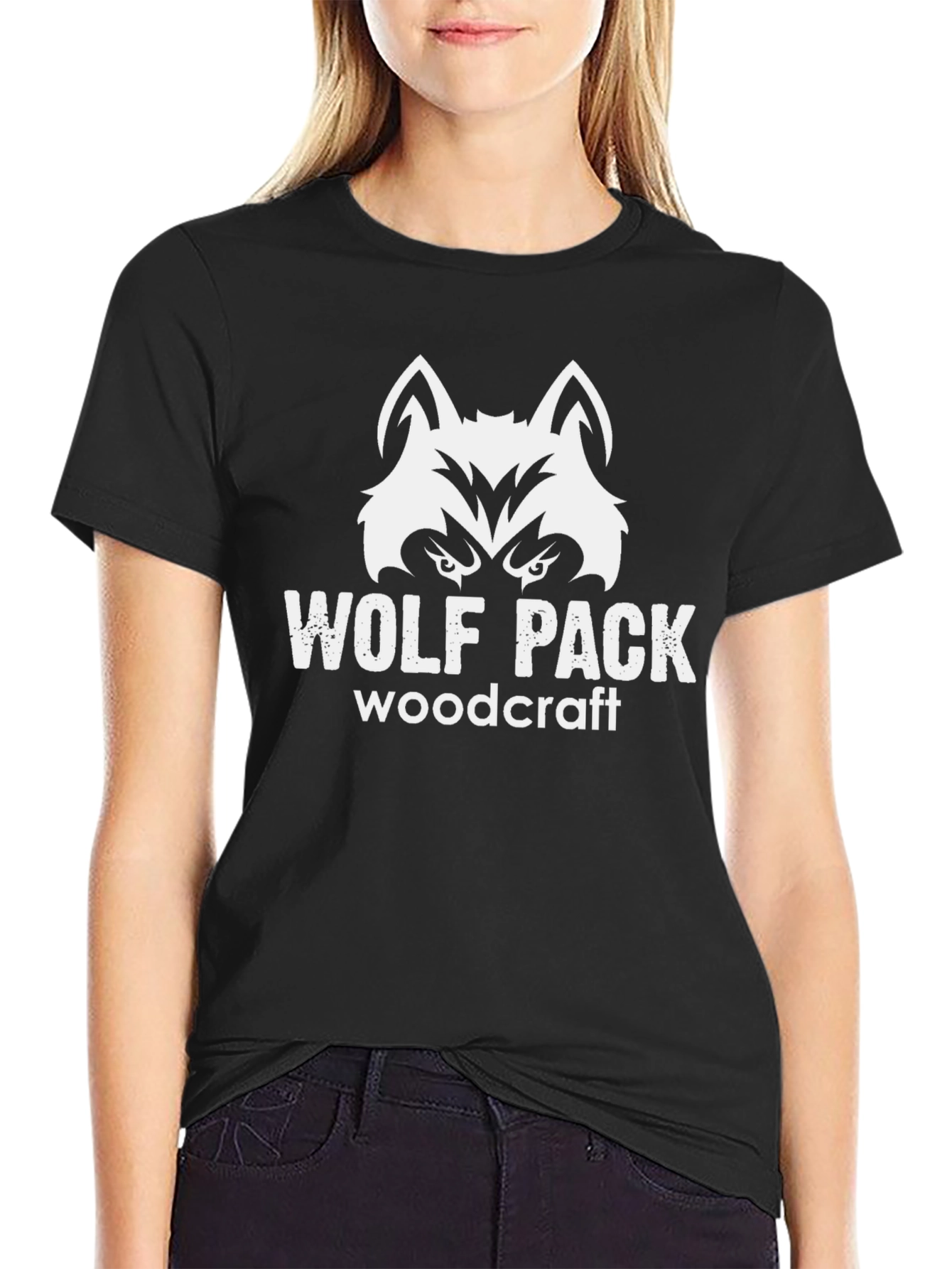 Wolf Pack Woodcraft Black T-Shirt