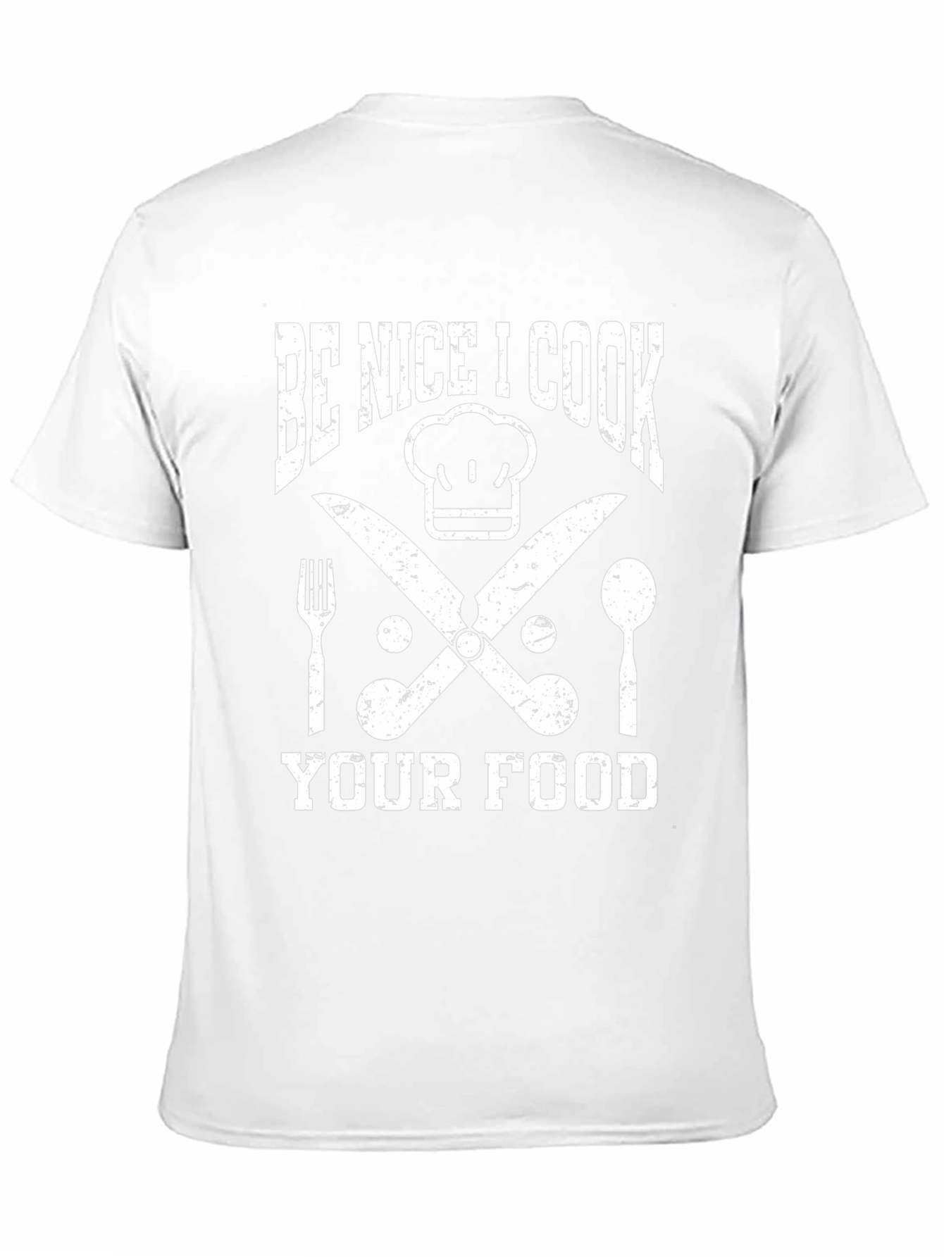 Be Nice I Cook Your Food Black Graphic T-Shirt