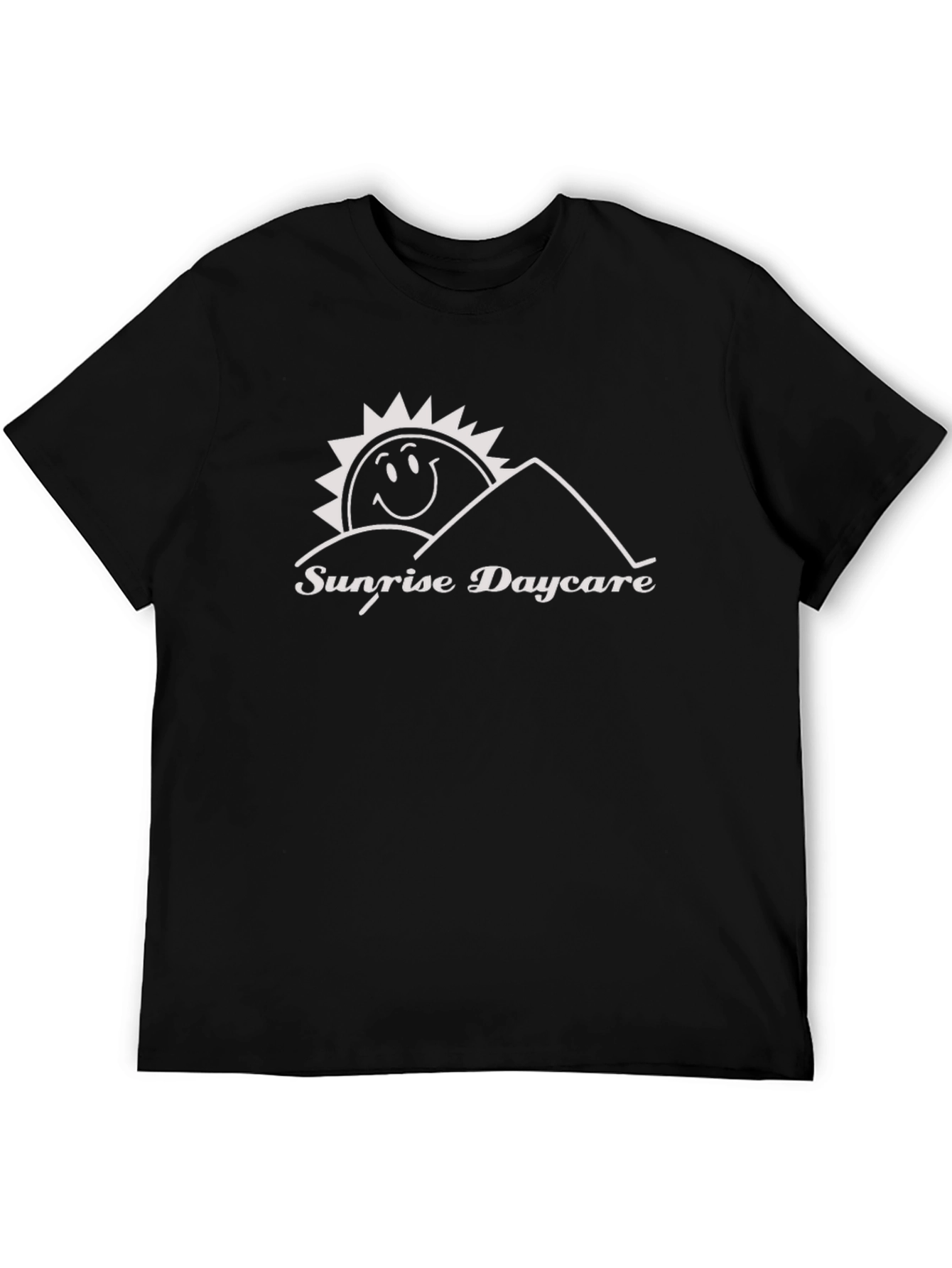 Sunrise Daycare T-Shirt - Black Crew Neck