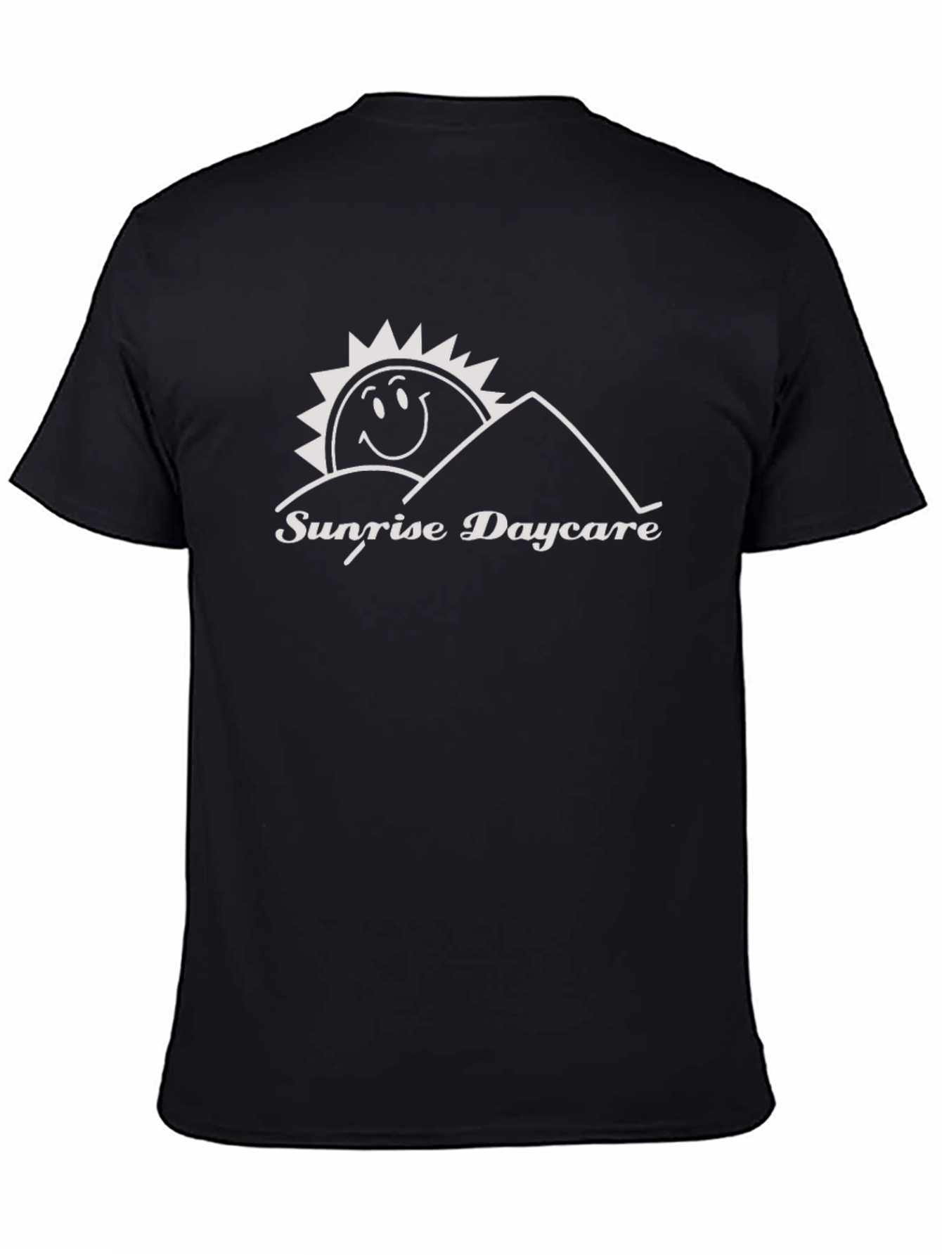 Sunrise Daycare T-Shirt - Black Crew Neck
