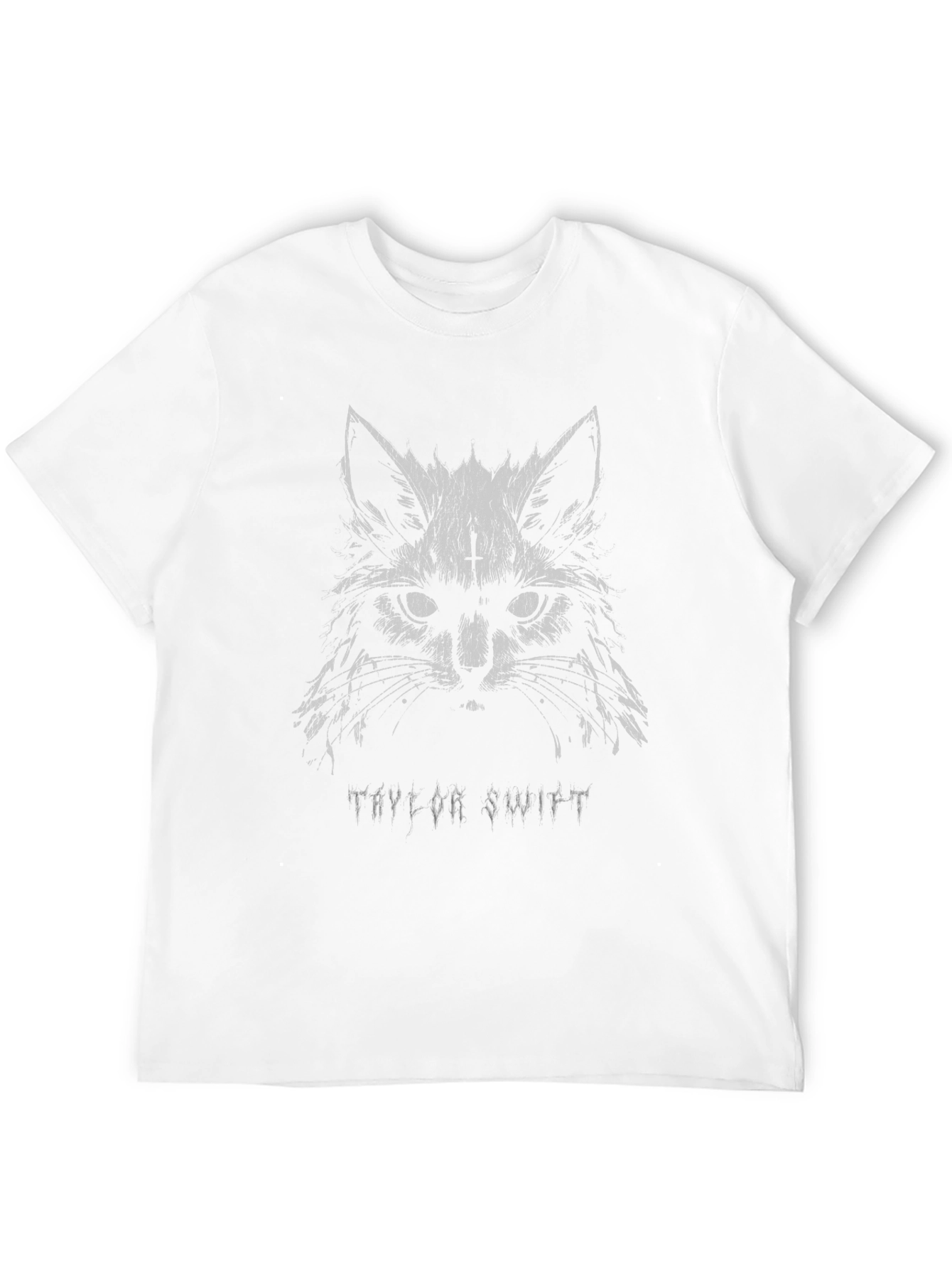 Taylor Swift Cat Graphic Tee - Black