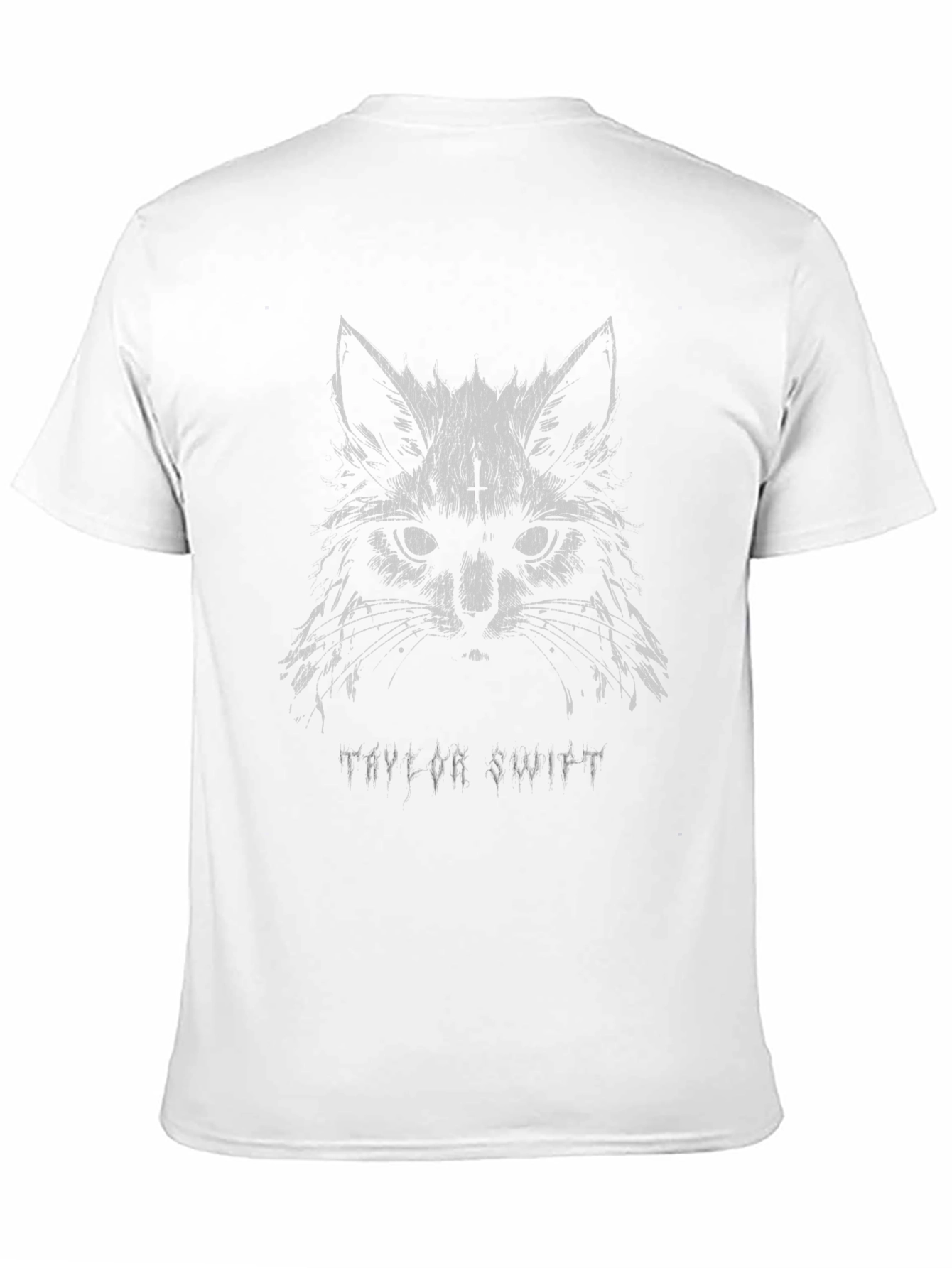 Taylor Swift Cat Graphic Tee - Black