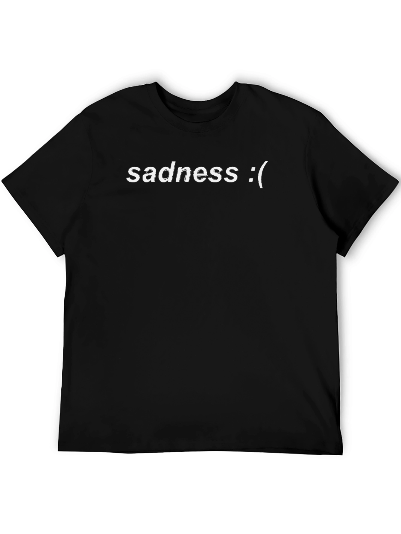 Sadness Graphic Tee - Black Unisex T-Shirt