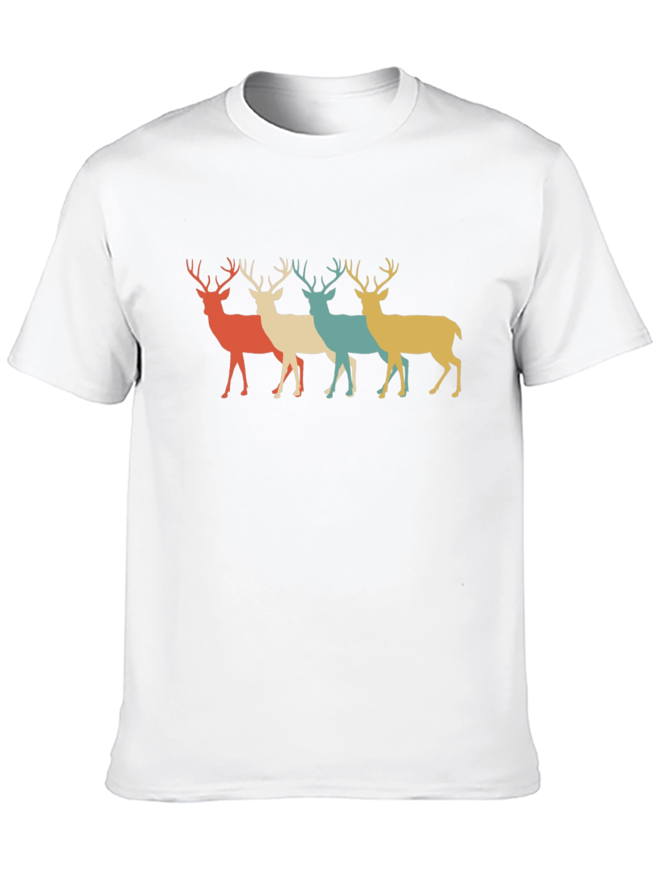 Retro Deer Silhouette Graphic Tee