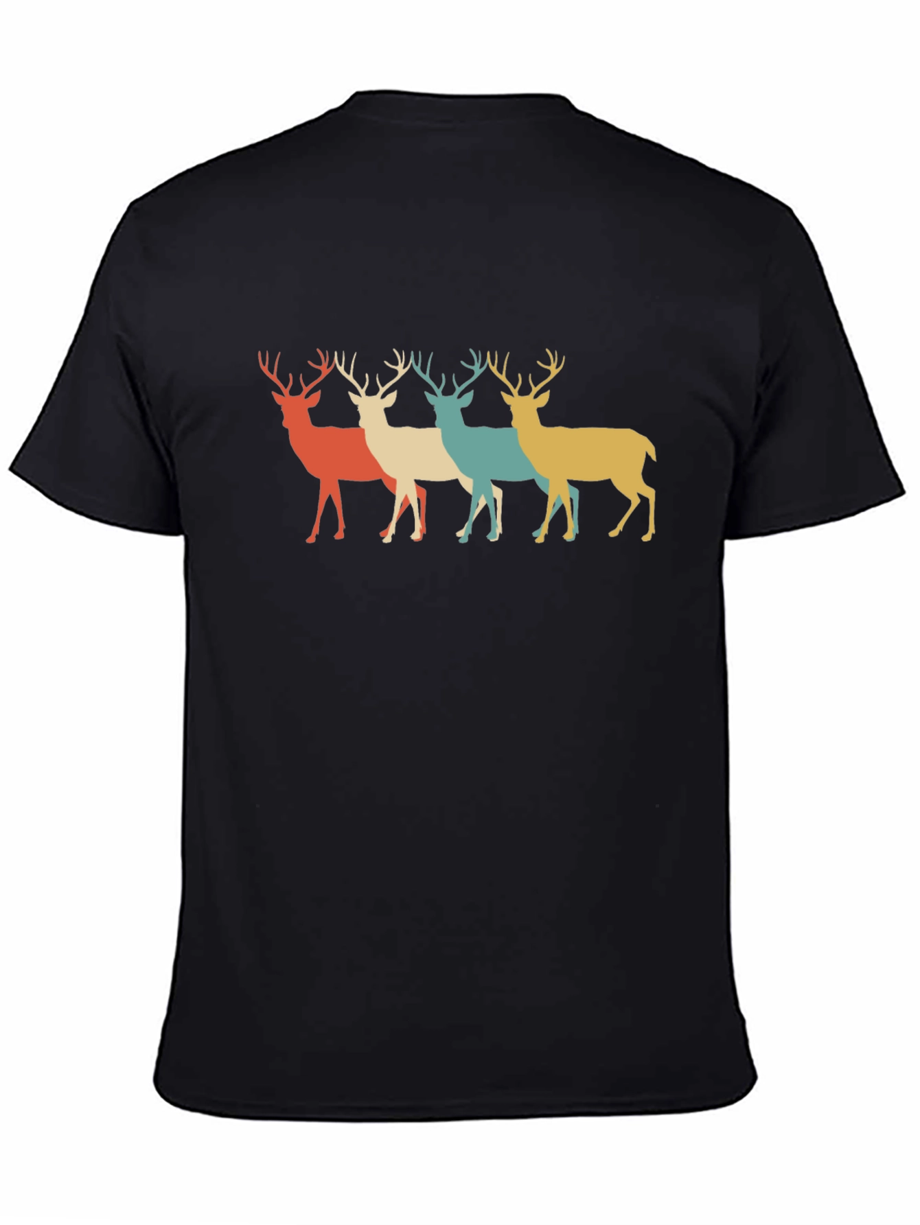 Retro Deer Silhouette Graphic Tee