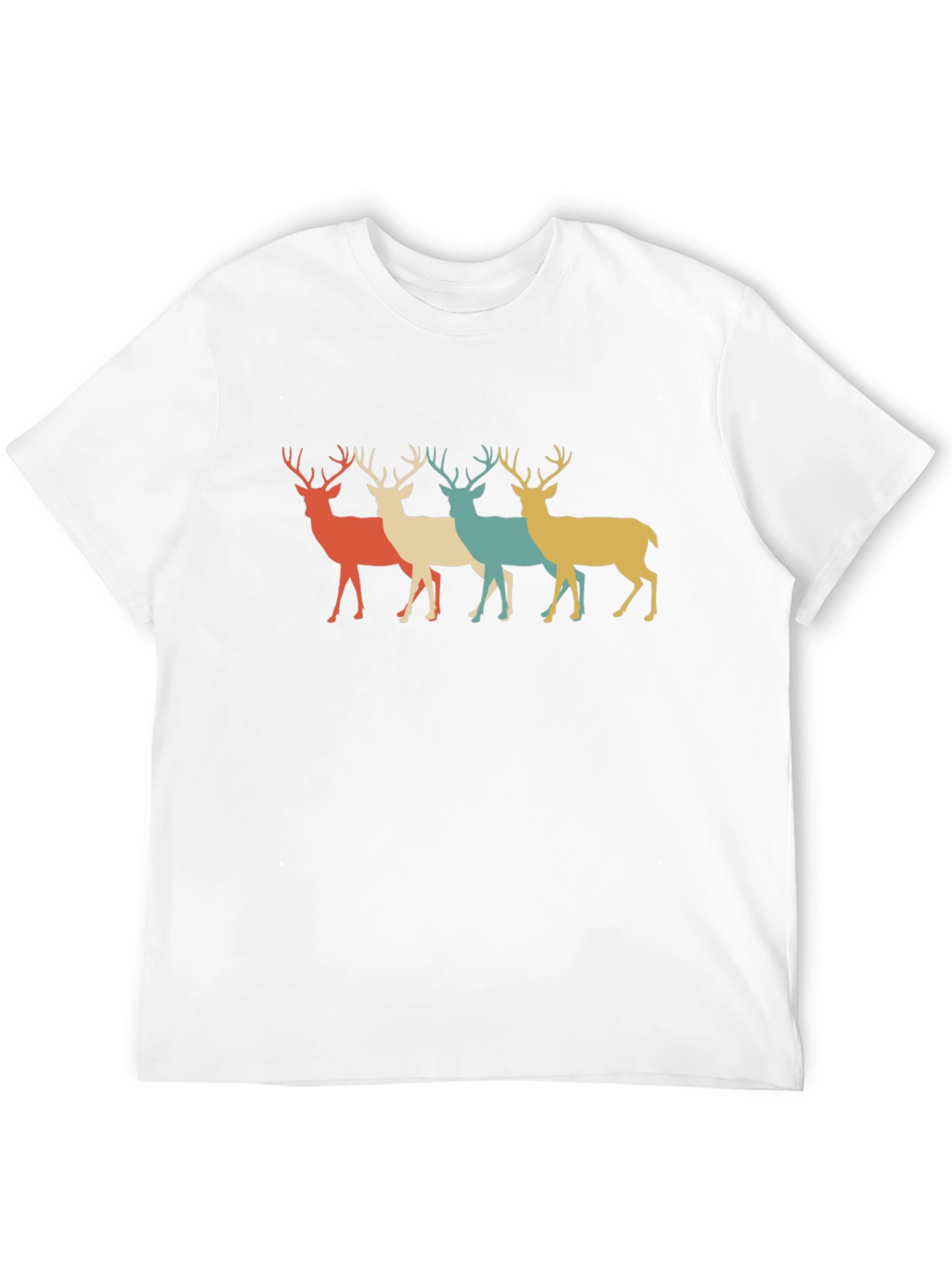 Retro Deer Silhouette Graphic Tee