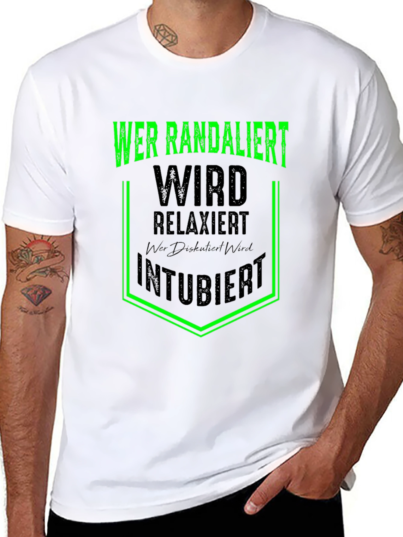 Wer Randaliert Funny German T-Shirt