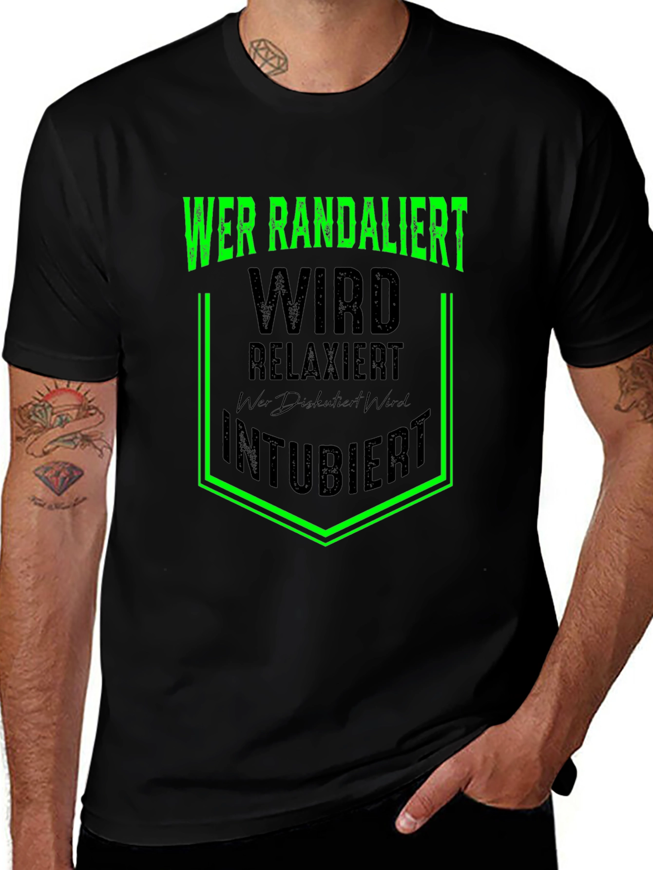 Wer Randaliert Funny German T-Shirt