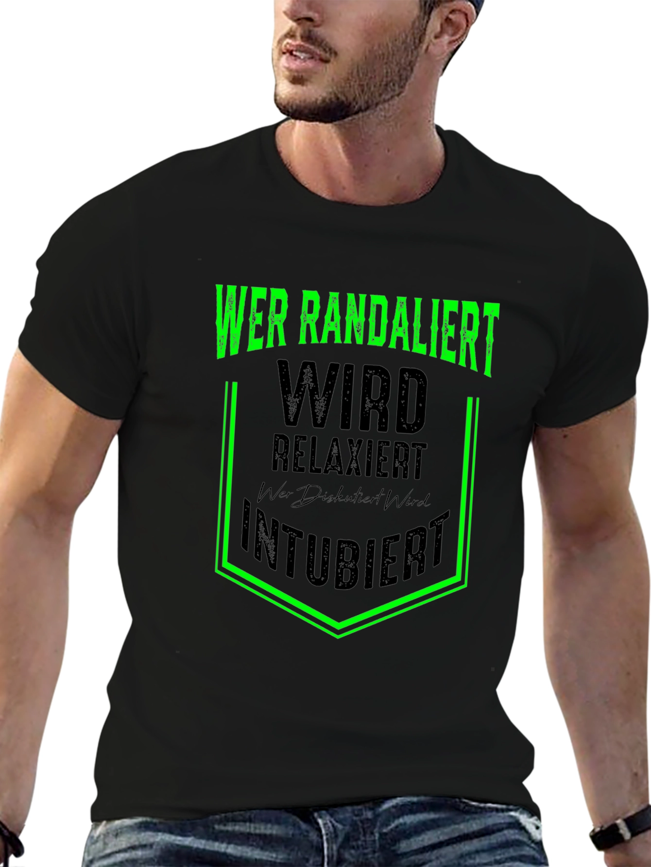 Wer Randaliert Funny German T-Shirt