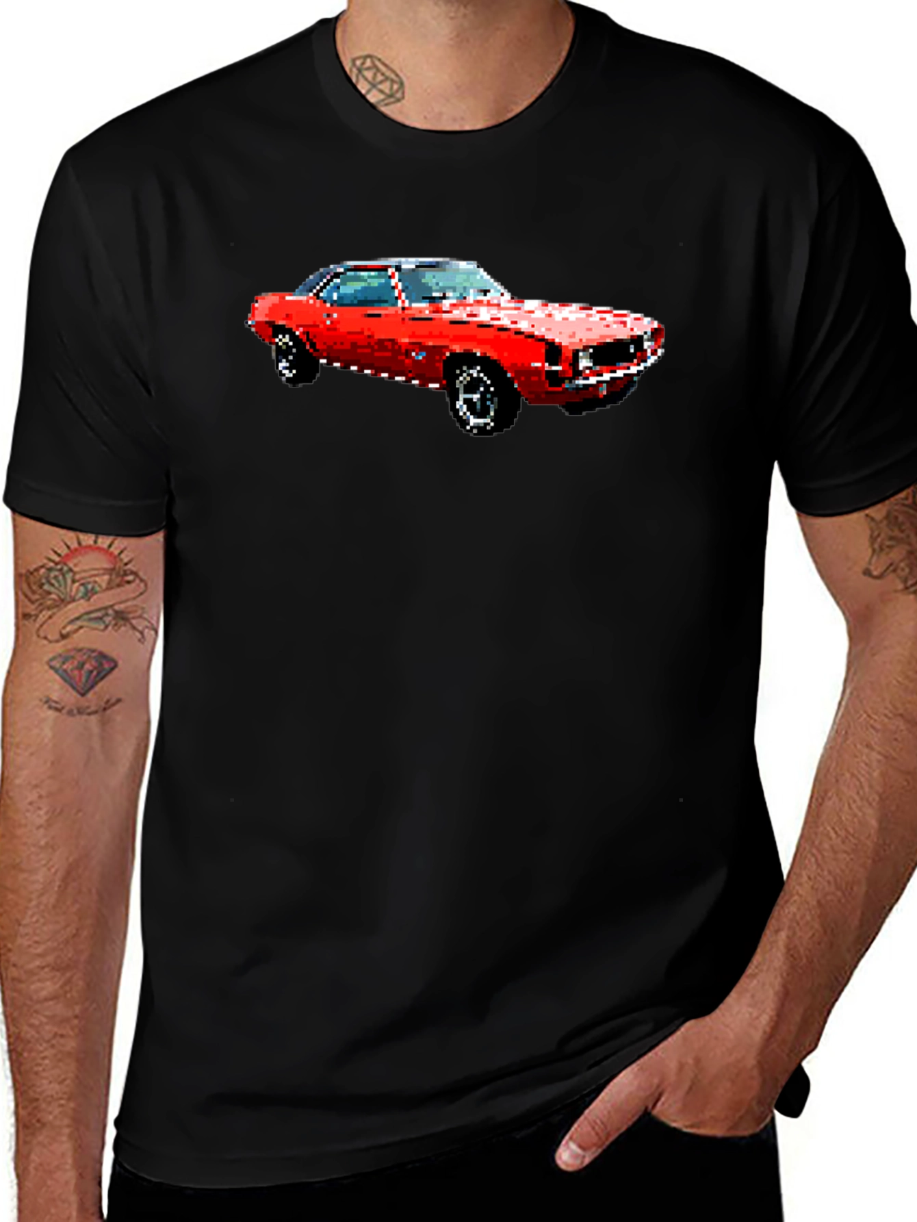 Retro Car Graphic Tee - Classic Style