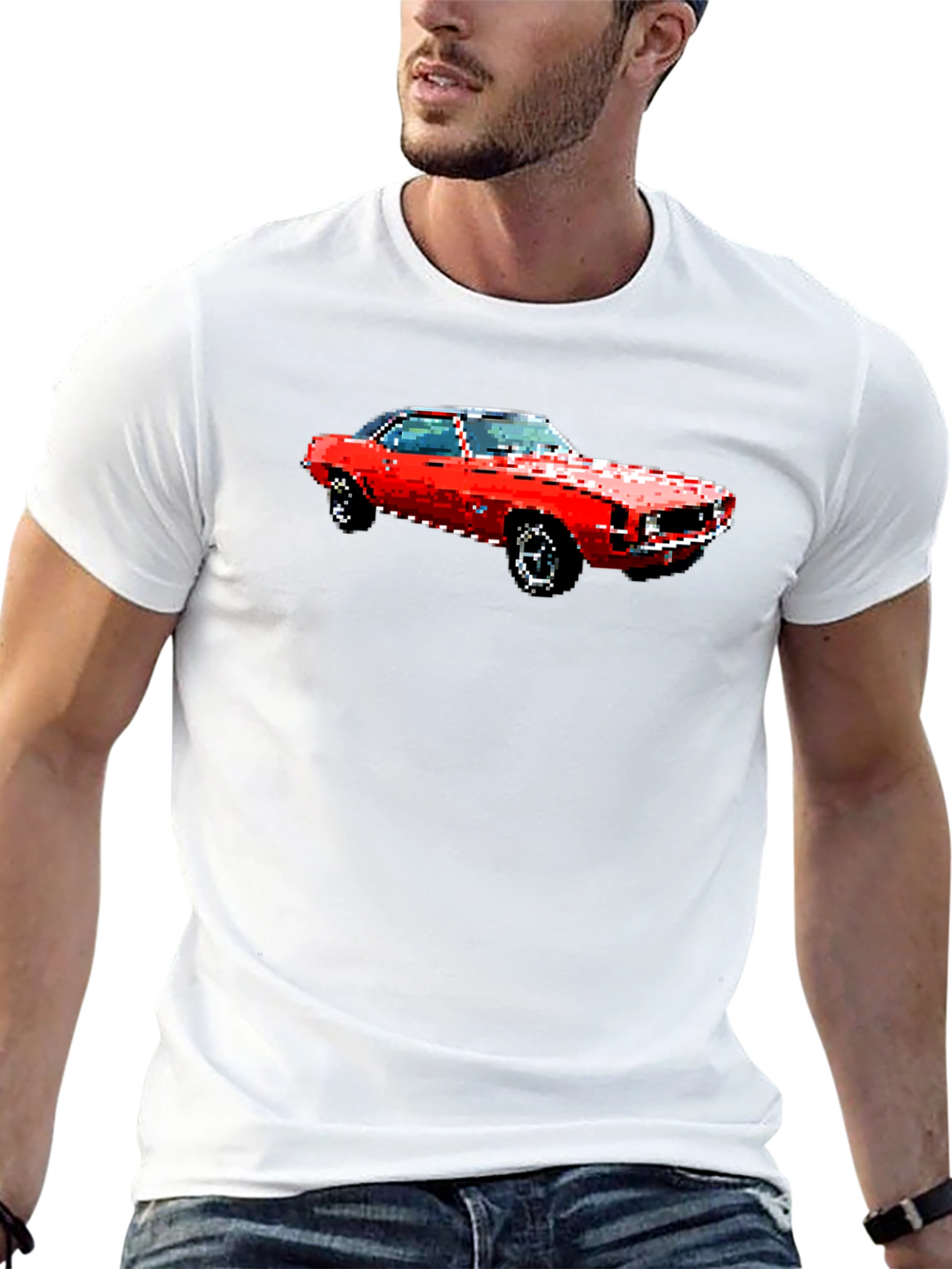 Retro Car Graphic Tee - Classic Style