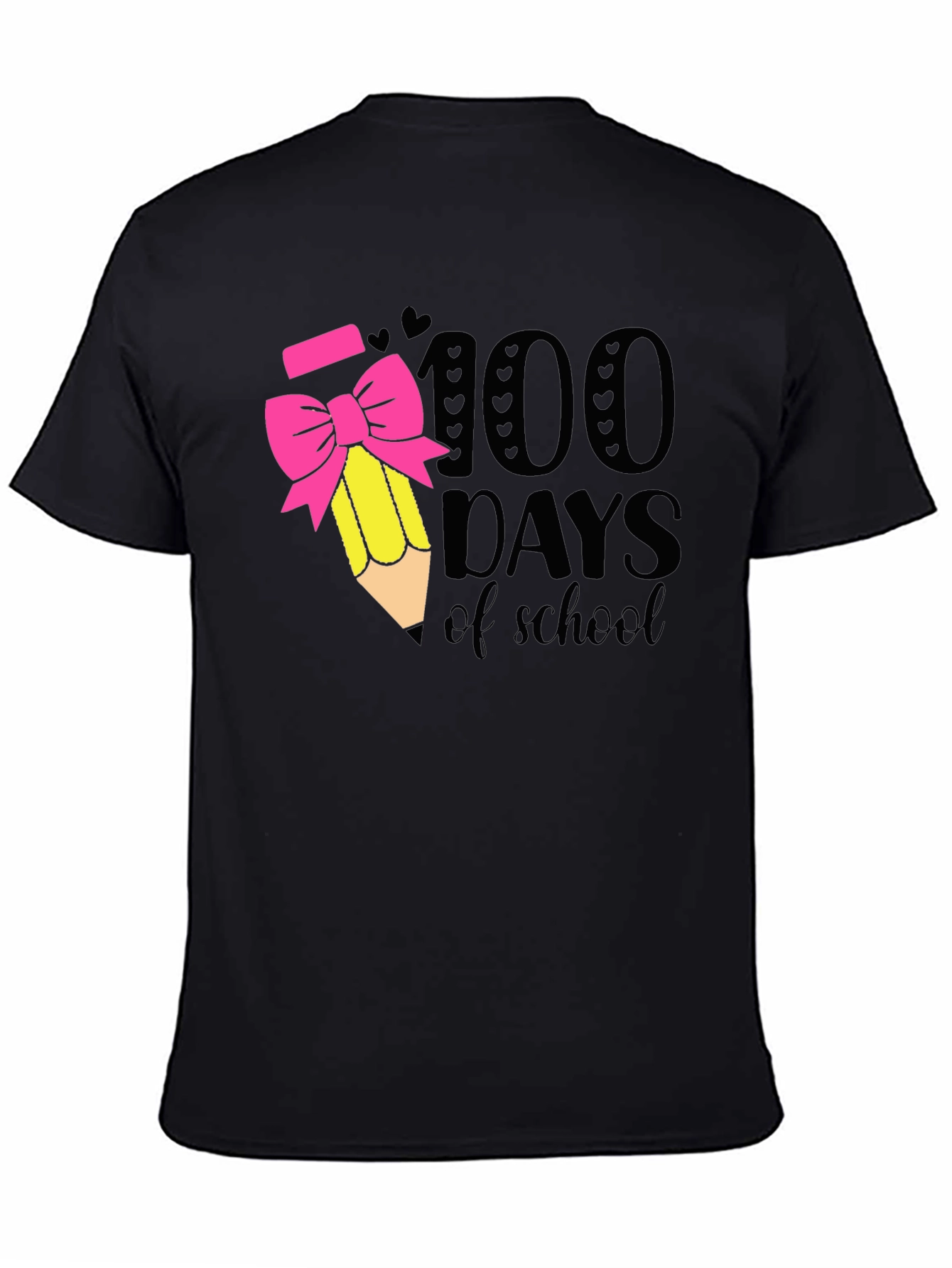 100 Days of School T-Shirt Pencil Bow Tee