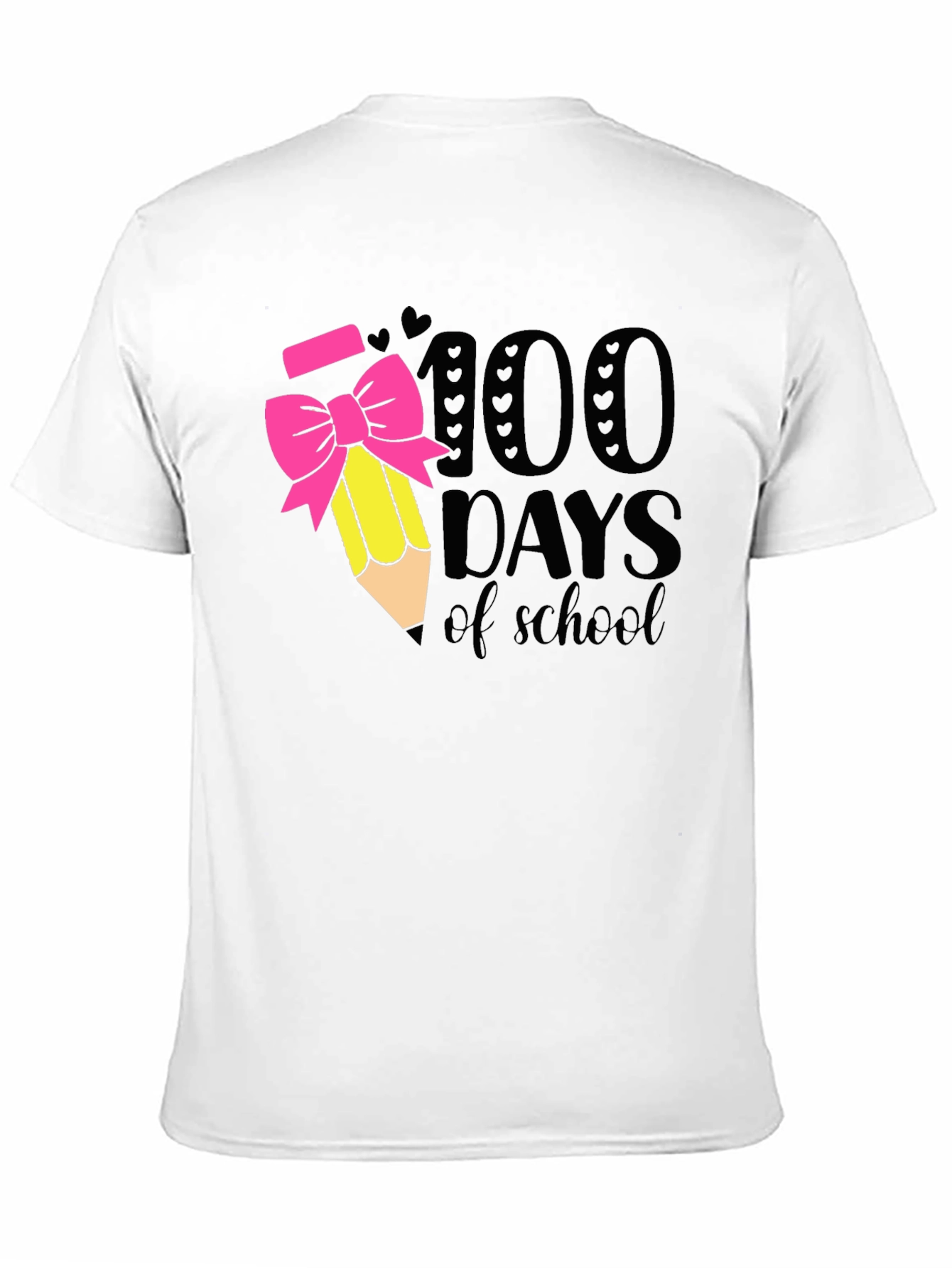 100 Days of School T-Shirt Pencil Bow Tee