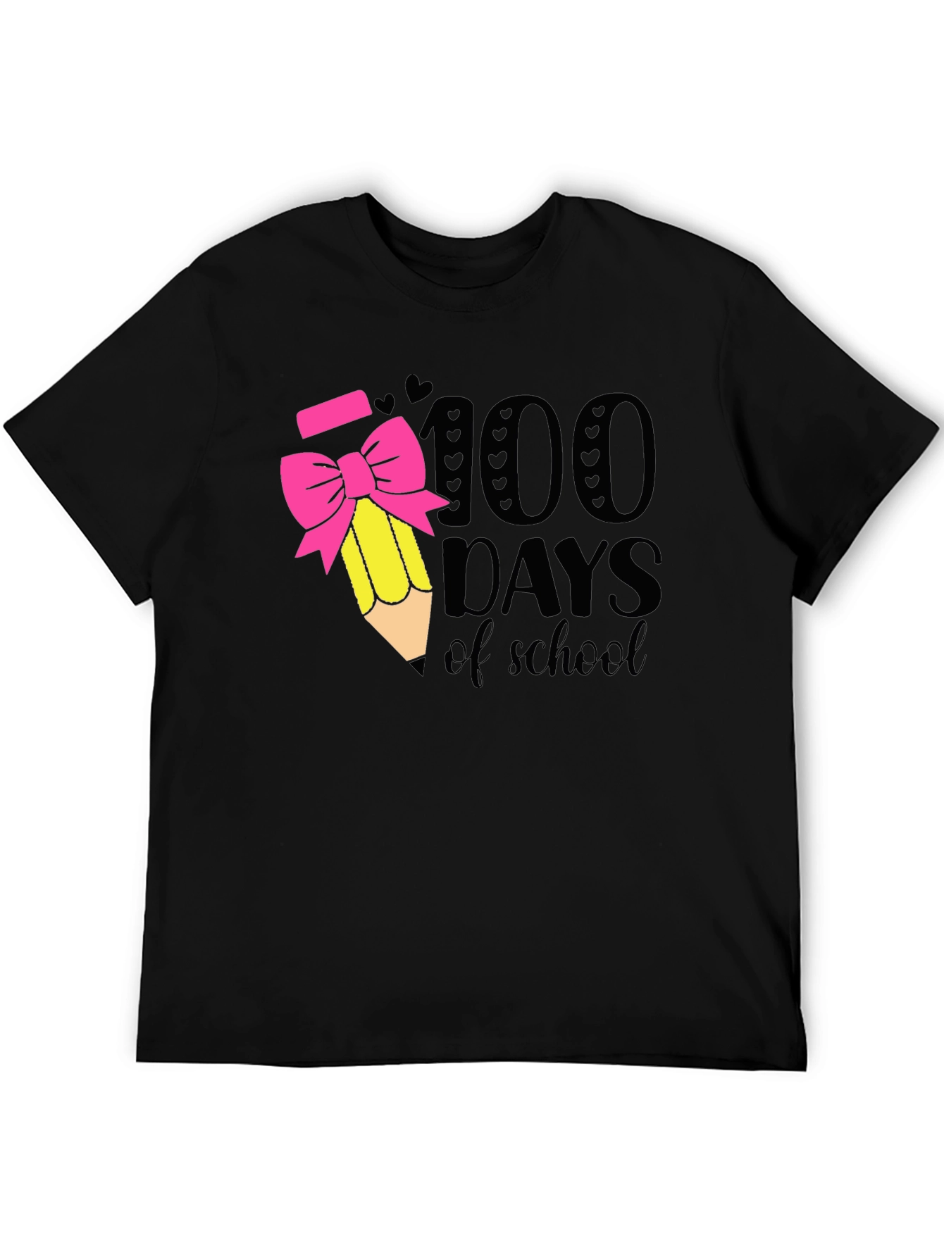 100 Days of School T-Shirt Pencil Bow Tee