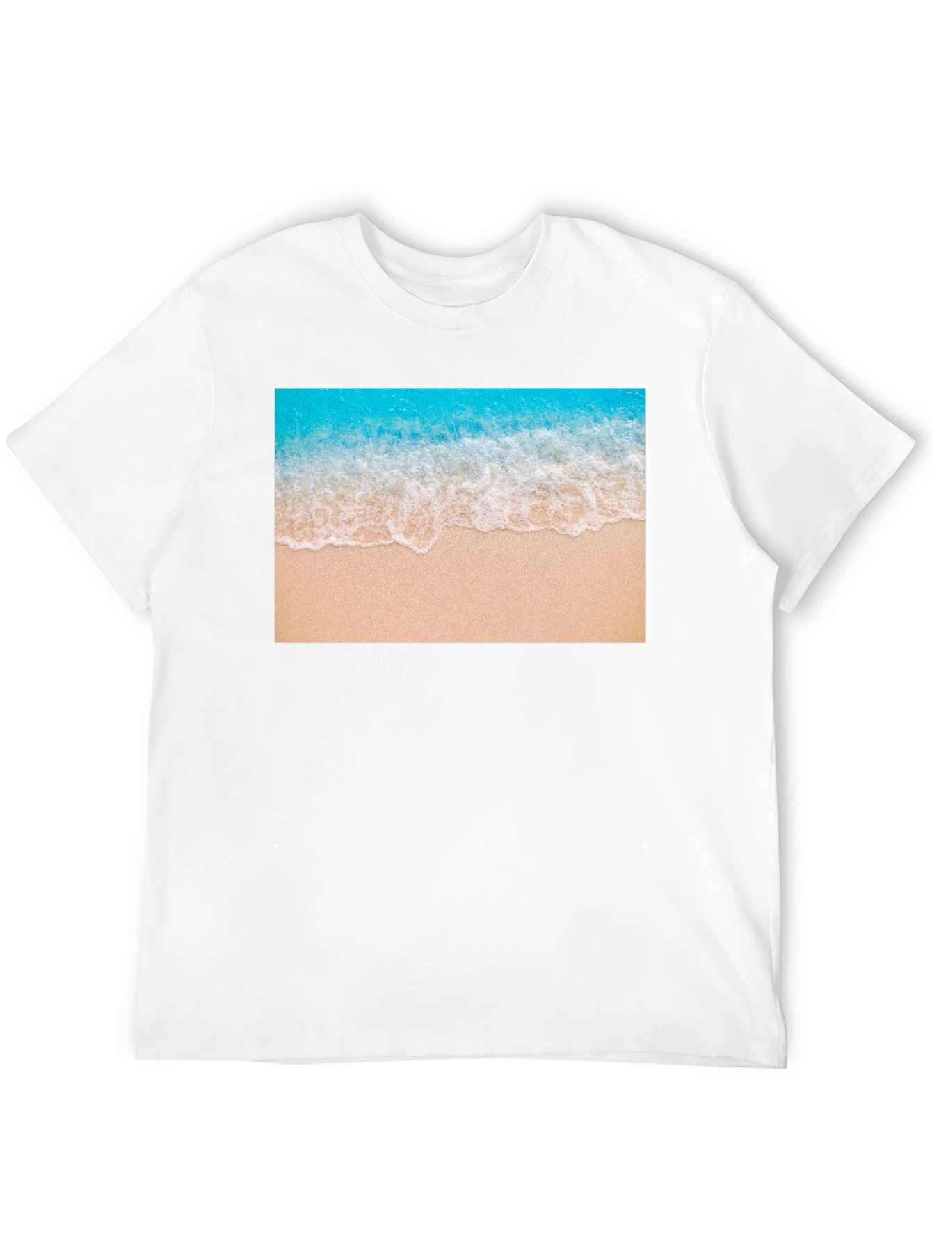 Beach Wave Graphic Black T-Shirt