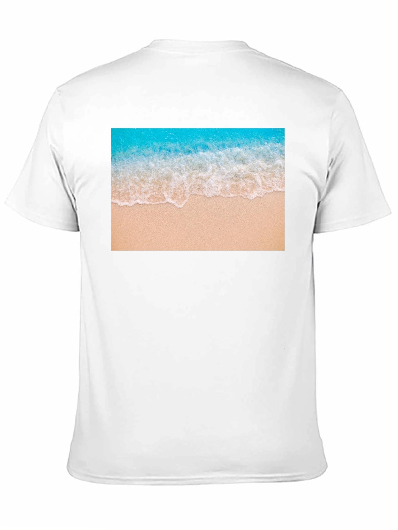 Beach Wave Graphic Black T-Shirt