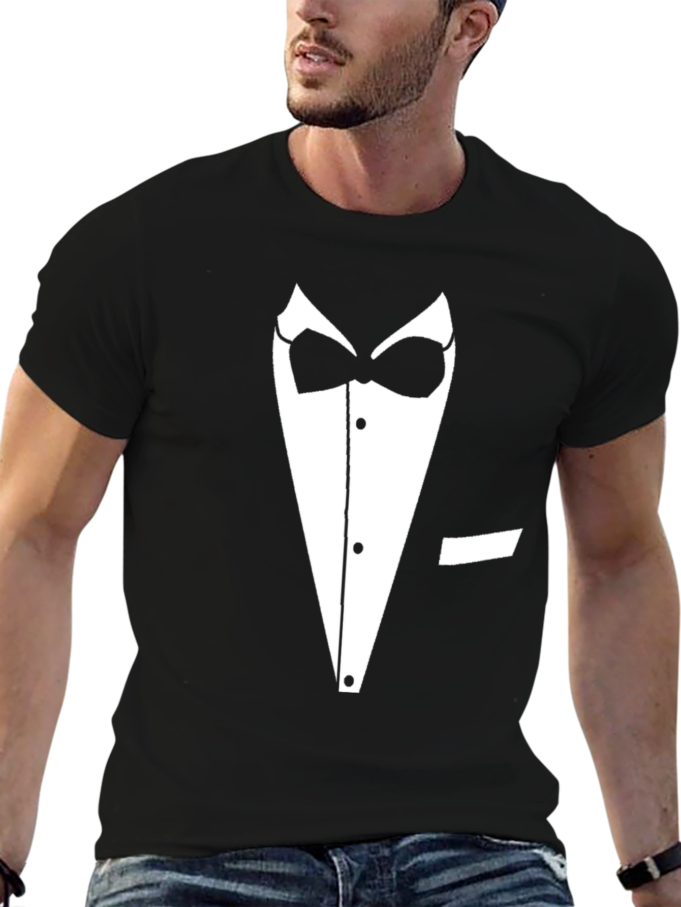 Tuxedo Graphic Tee - Classic Formal Design