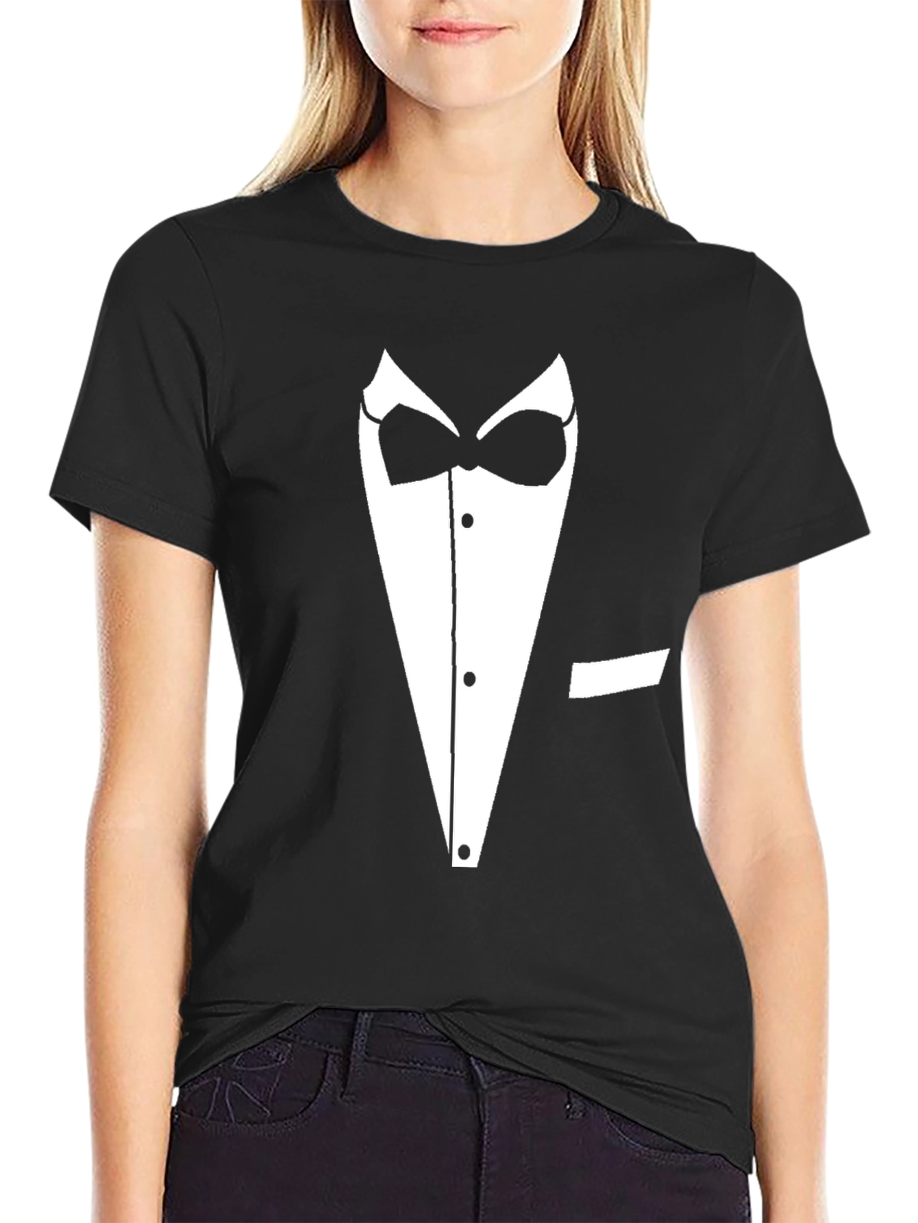 Tuxedo Graphic Tee - Classic Formal Design