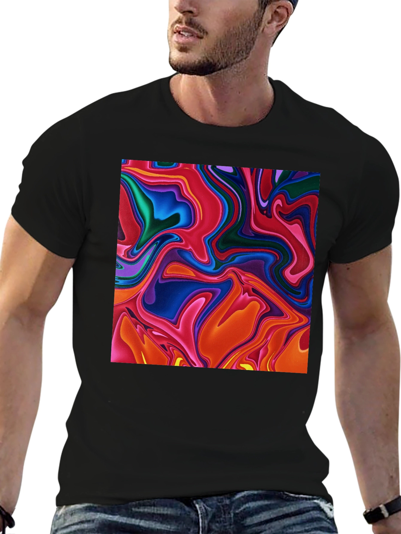 Abstract Swirl T-Shirt - Bold Statement Tee