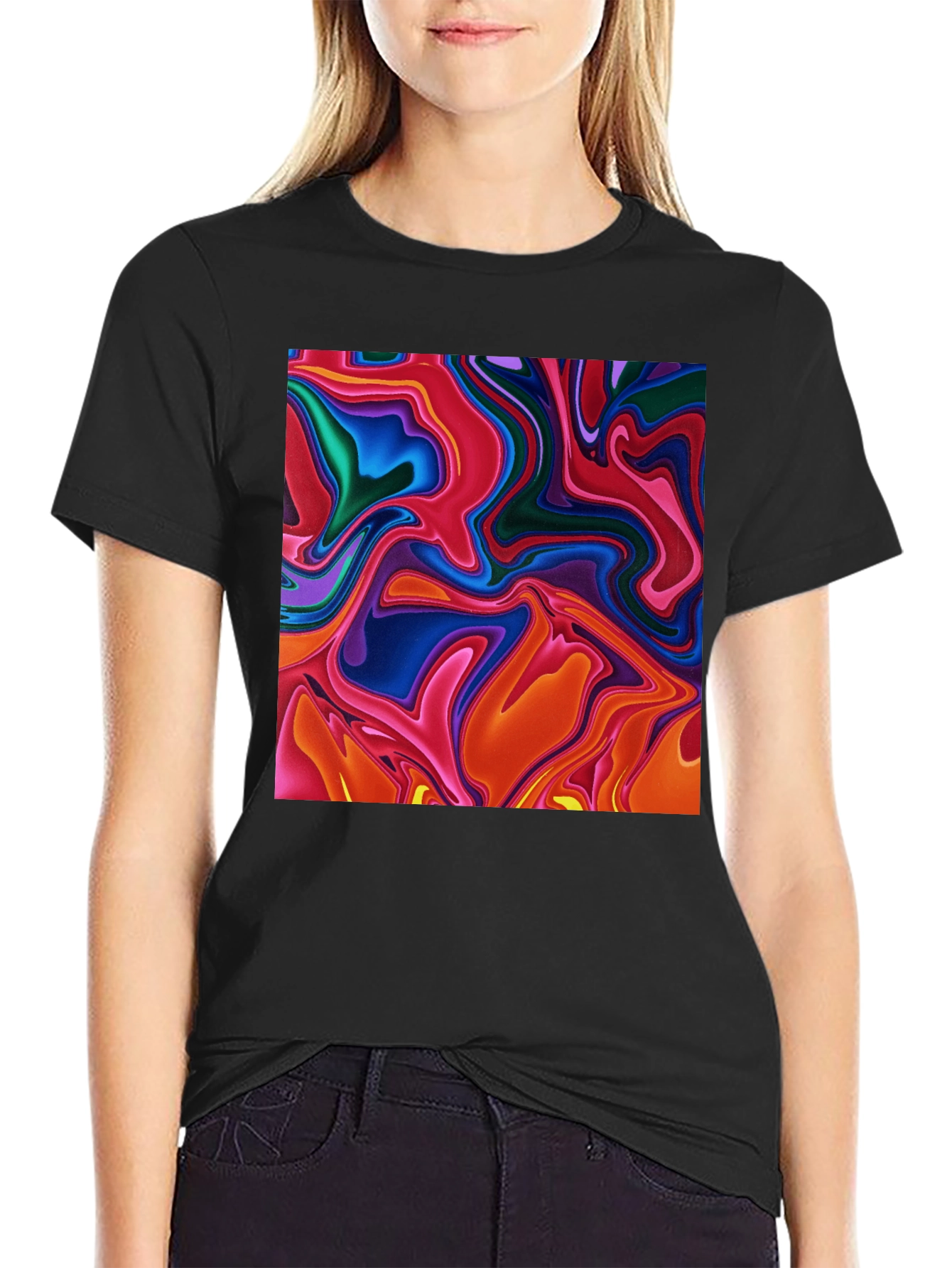 Abstract Swirl T-Shirt - Bold Statement Tee
