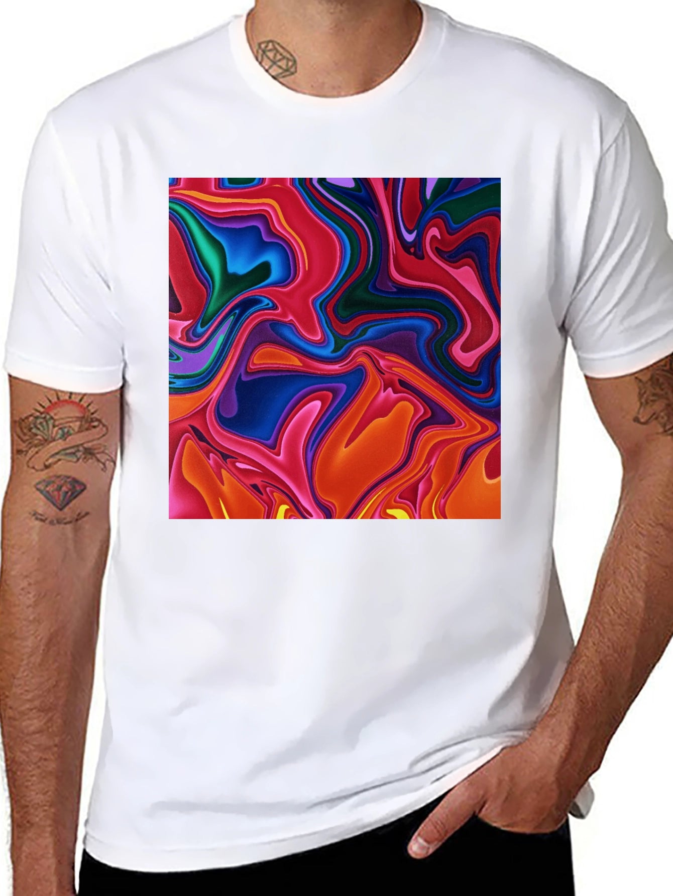 Abstract Swirl T-Shirt - Bold Statement Tee