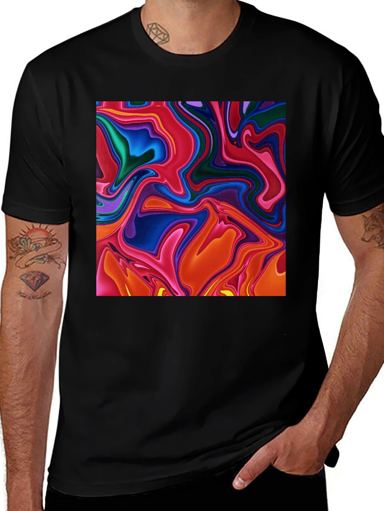 Abstract Swirl T-Shirt - Bold Statement Tee