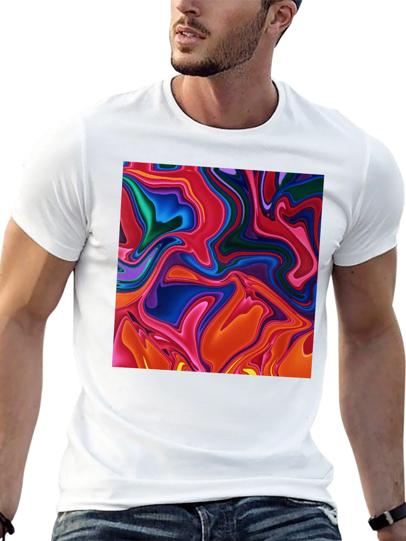 Abstract Swirl T-Shirt - Bold Statement Tee