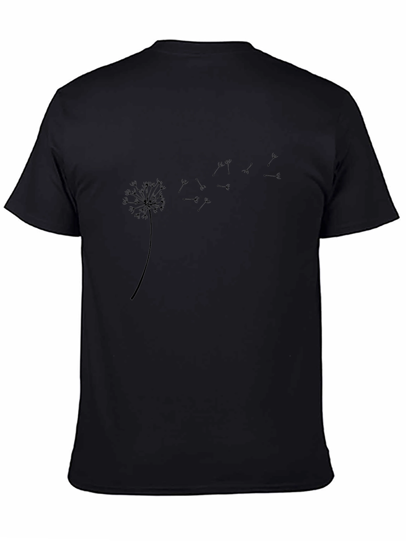 Black Dandelion Graphic T-Shirt