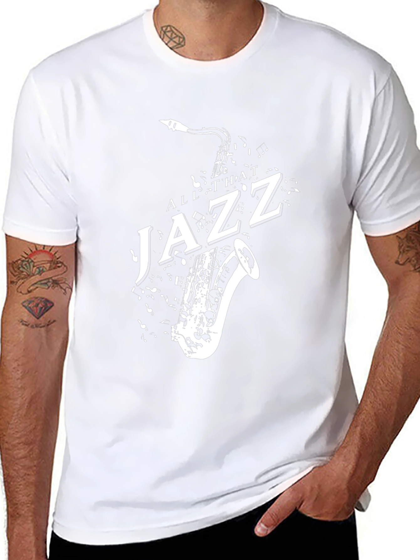 All That Jazz Saxophone Graphic T-Shirt