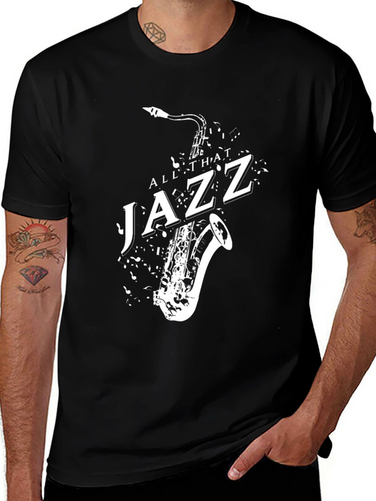 All That Jazz Saxophone Graphic T-Shirt