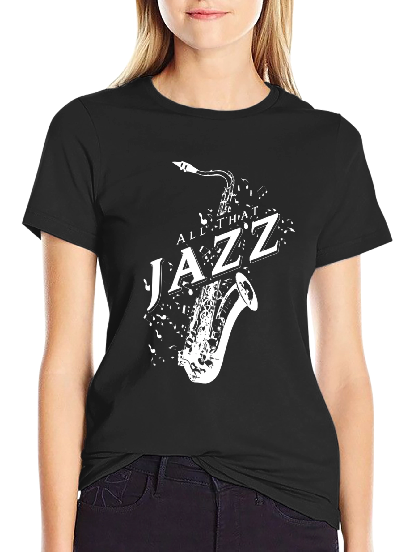 All That Jazz Saxophone Graphic T-Shirt
