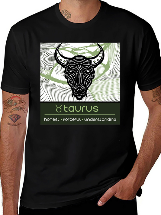 Taurus Zodiac Graphic Tee - Honest Forceful Understanding