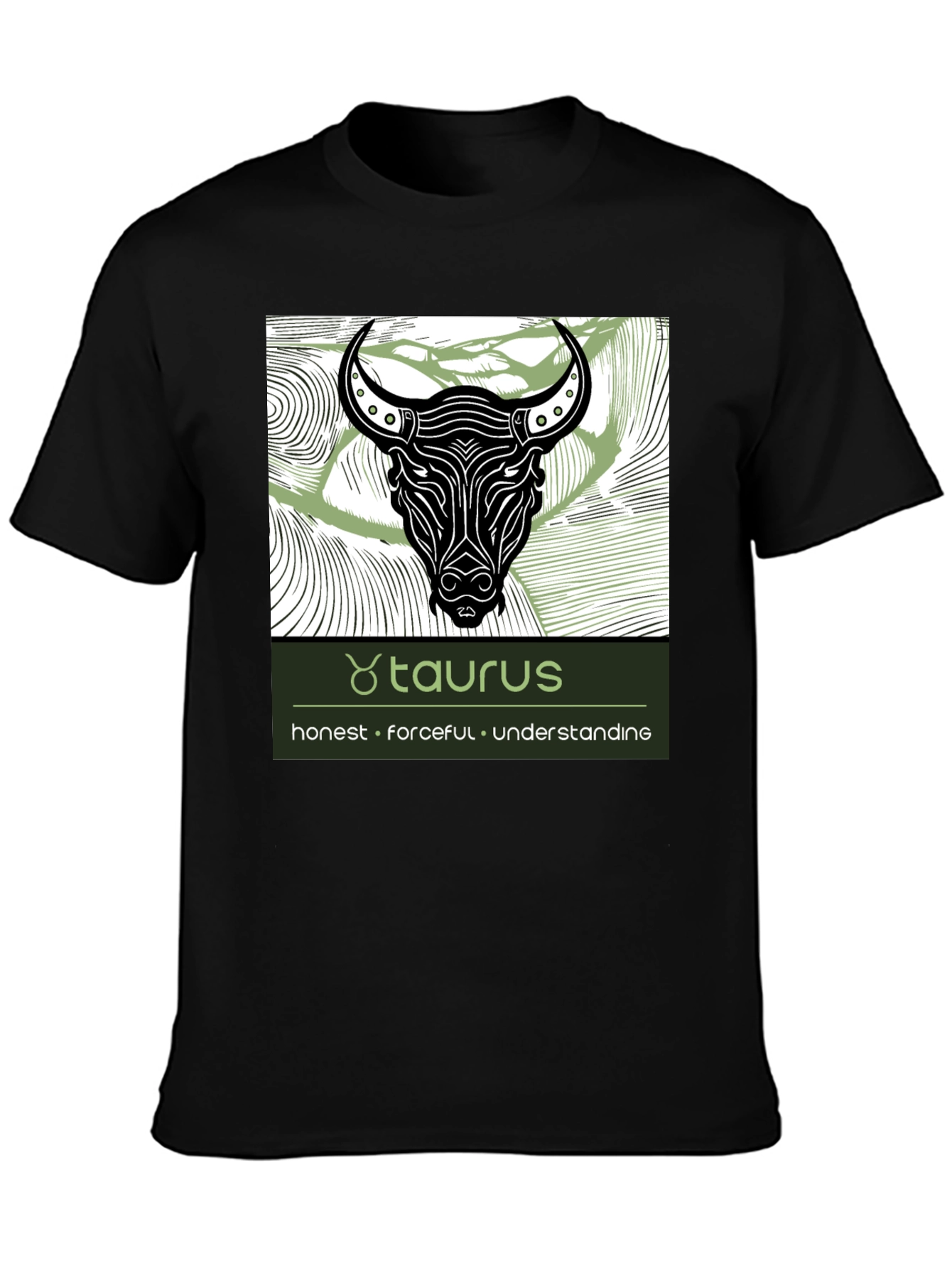 Taurus Zodiac Graphic Tee - Honest Forceful Understanding