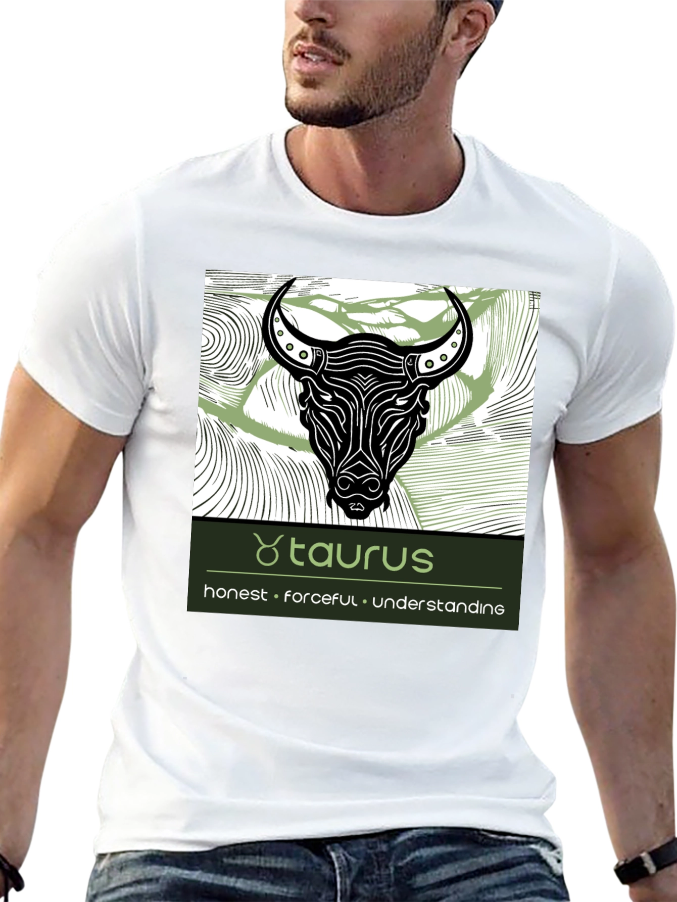 Taurus Zodiac Graphic Tee - Honest Forceful Understanding