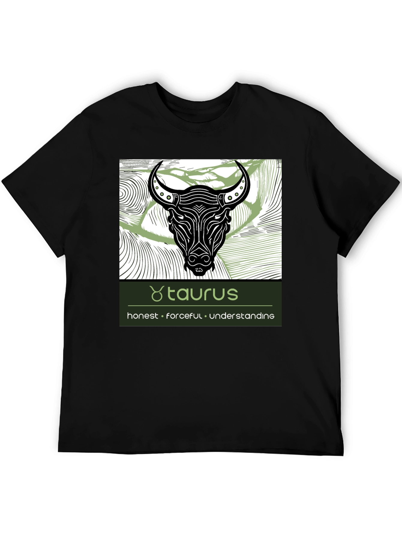 Taurus Zodiac Graphic Tee - Honest Forceful Understanding