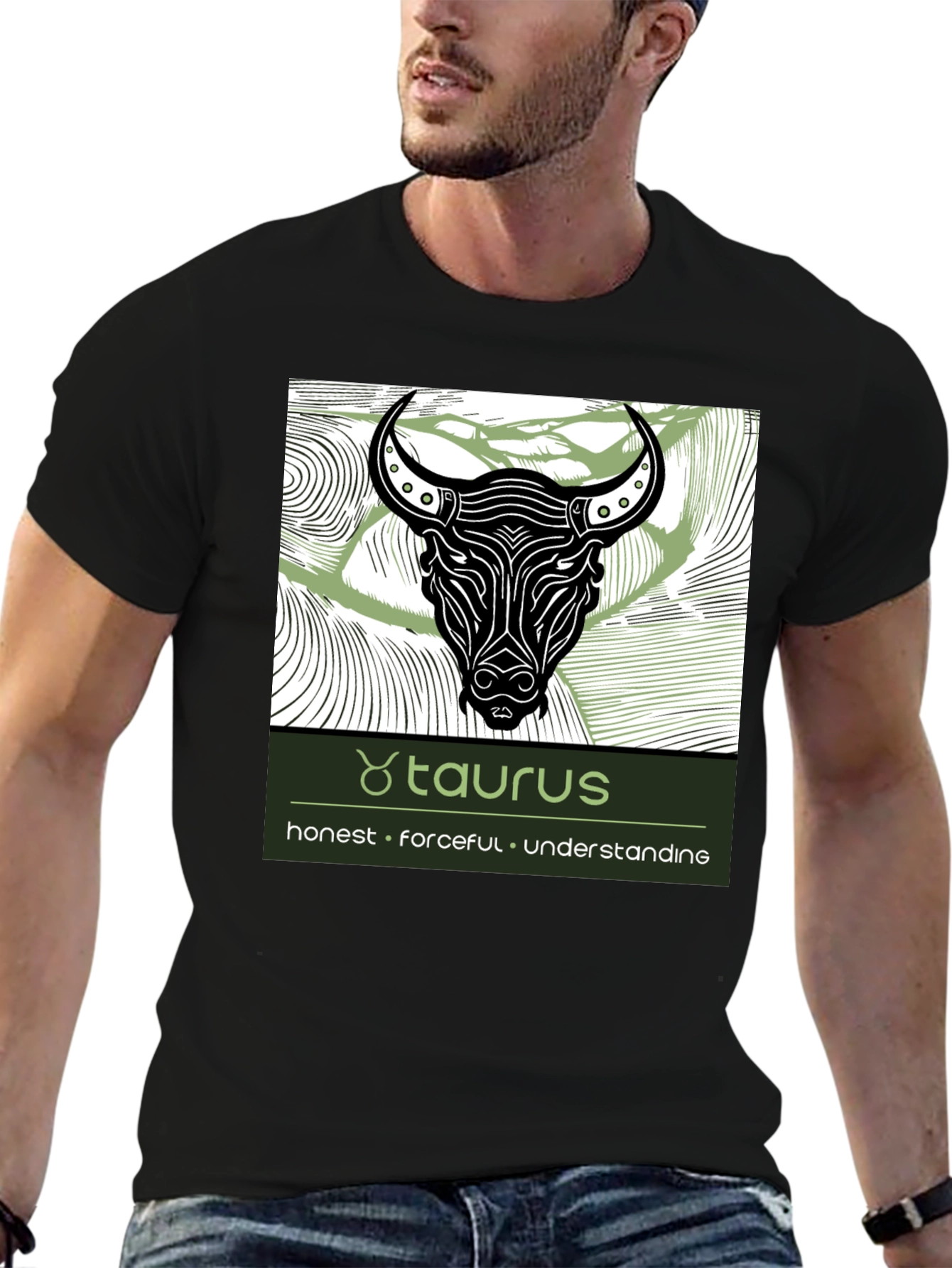 Taurus Zodiac Graphic Tee - Honest Forceful Understanding