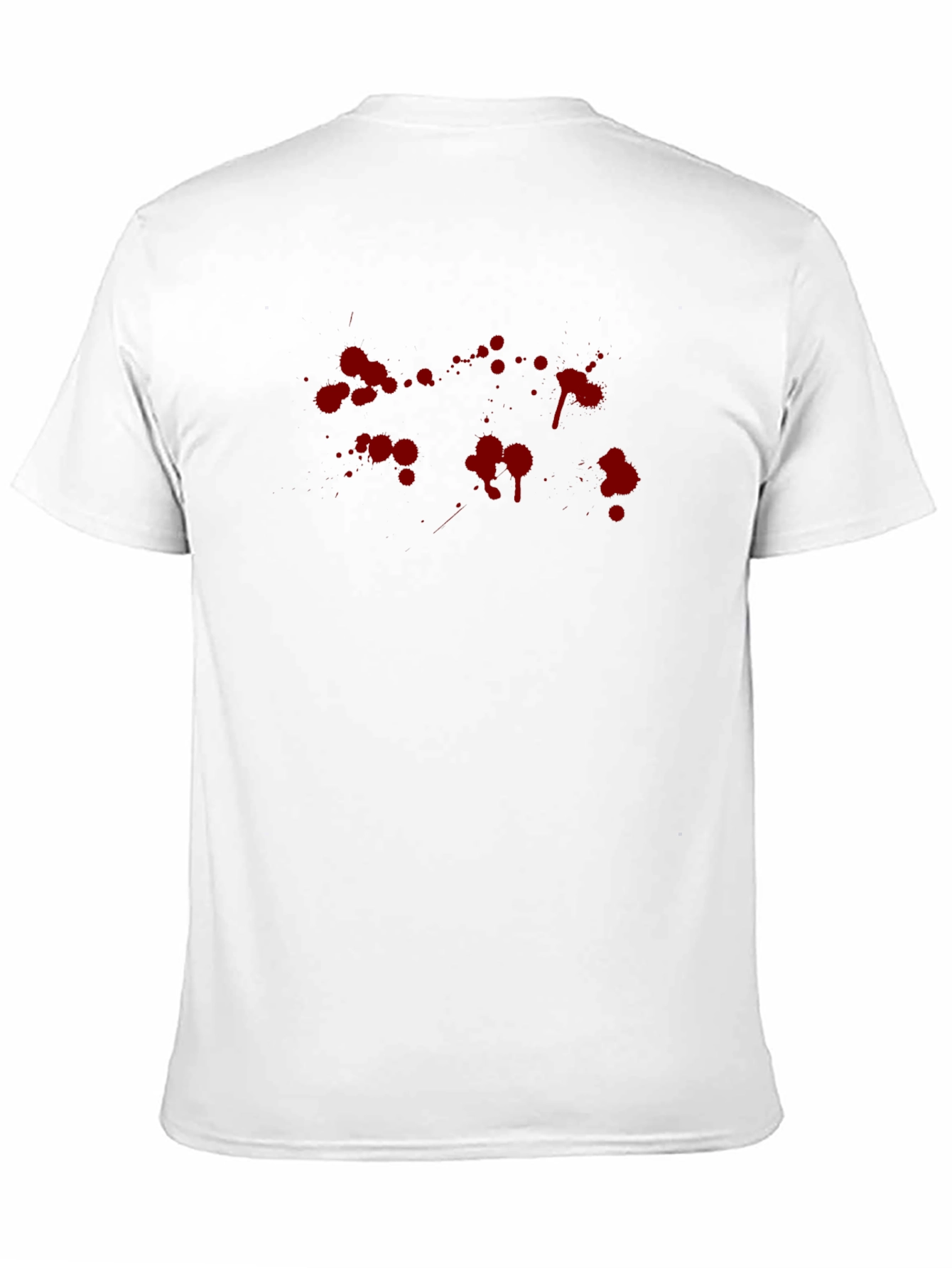 Blood Splatter Graphic Print Black T-Shirt