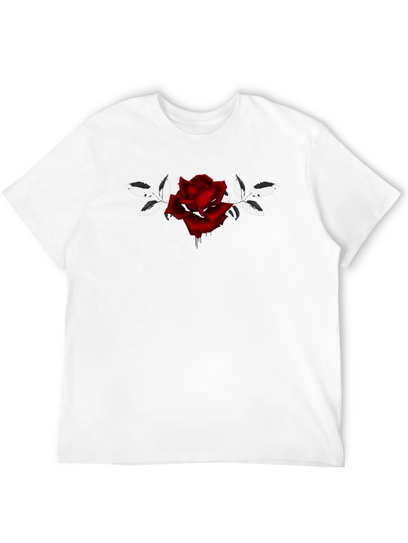 Rose Graphic Black T-Shirt