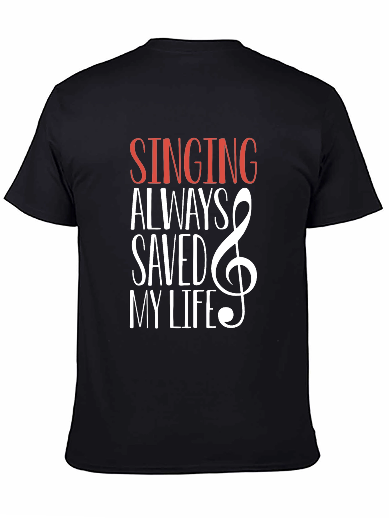 Singing Saved My Life Graphic Tee - Black T-Shirt