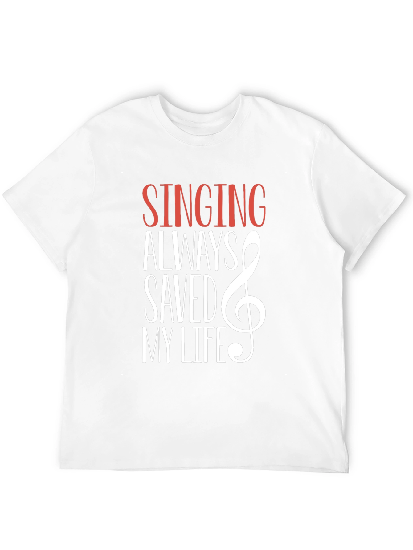 Singing Saved My Life Graphic Tee - Black T-Shirt